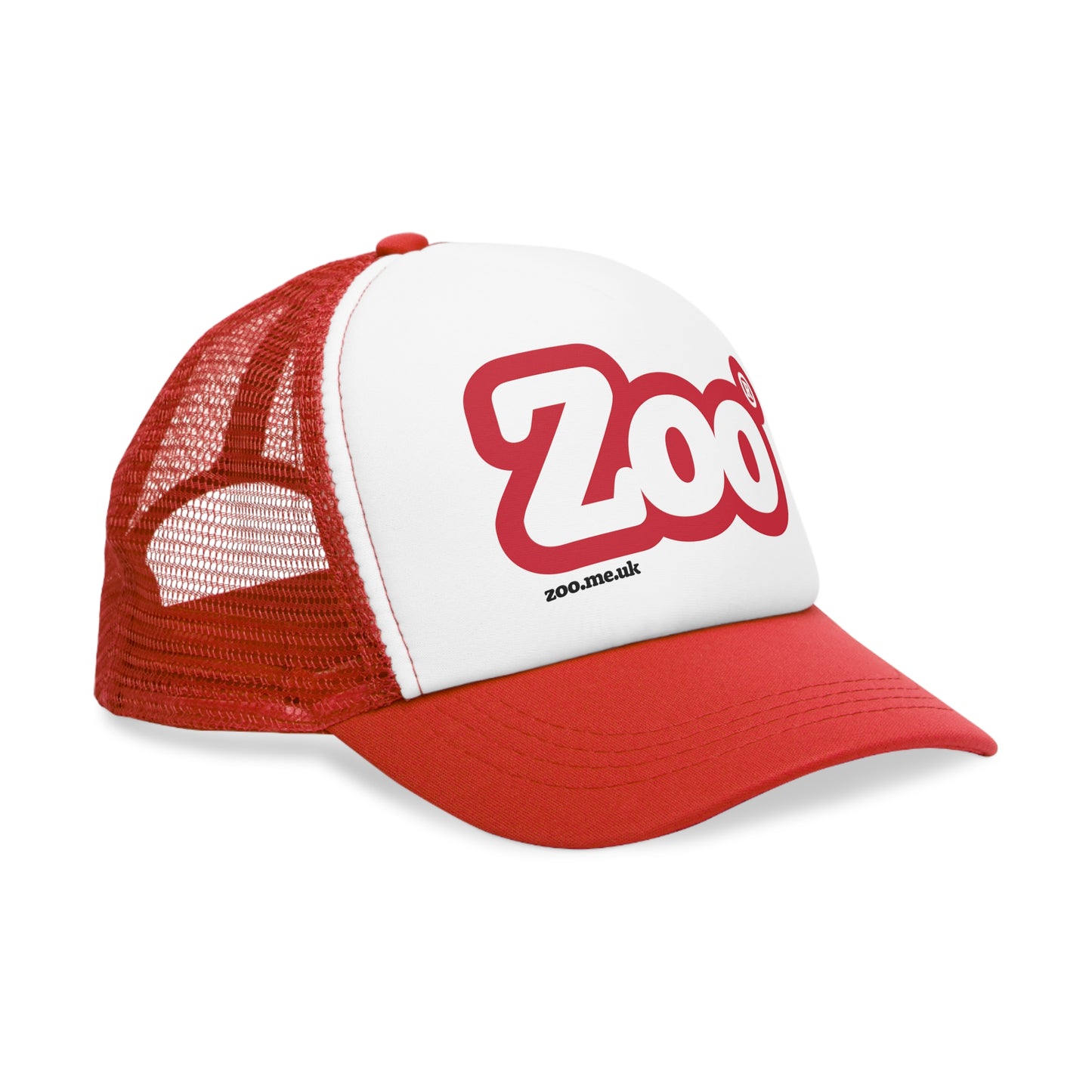 Zoo® Red Logo on Red & White - Trucker Cap