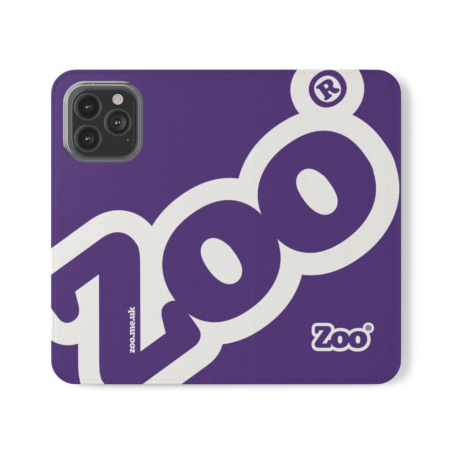 Zoo® Purple Flip Case - Phone Wallet with Card Holder