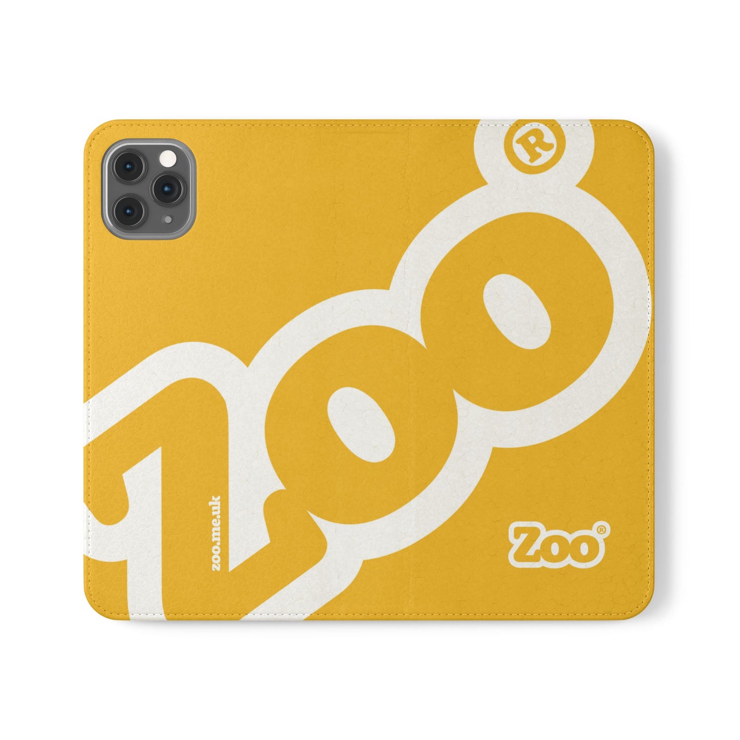Zoo® Yellow Flip Case - Phone Wallet with Card Holder