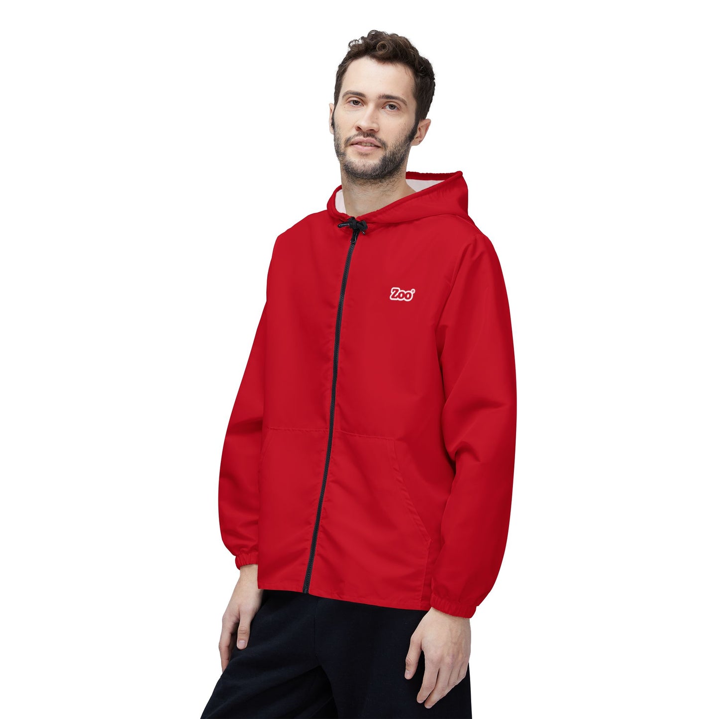 Zoo® Dark Red - Unisex Windbreaker Jacket