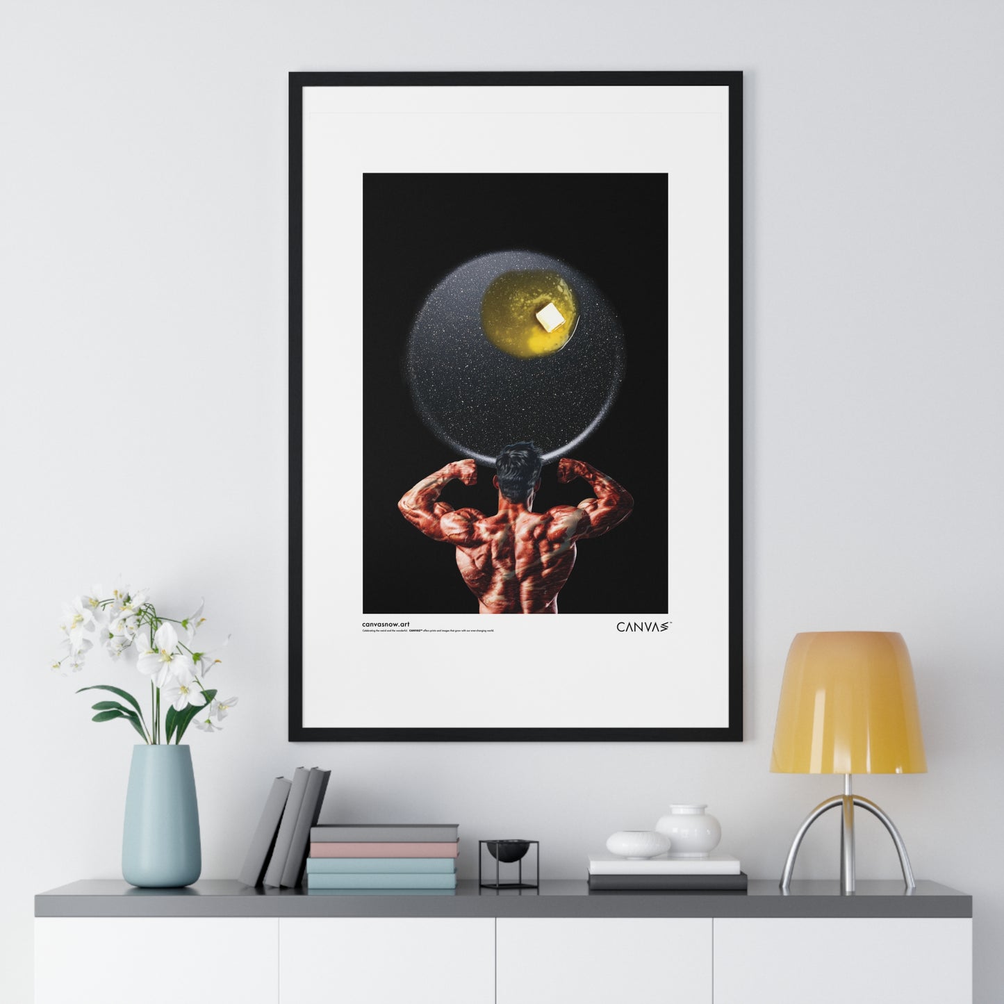 CANVAS™ UNDER-A-TEFLON-SKY Portrait Framed Poster
