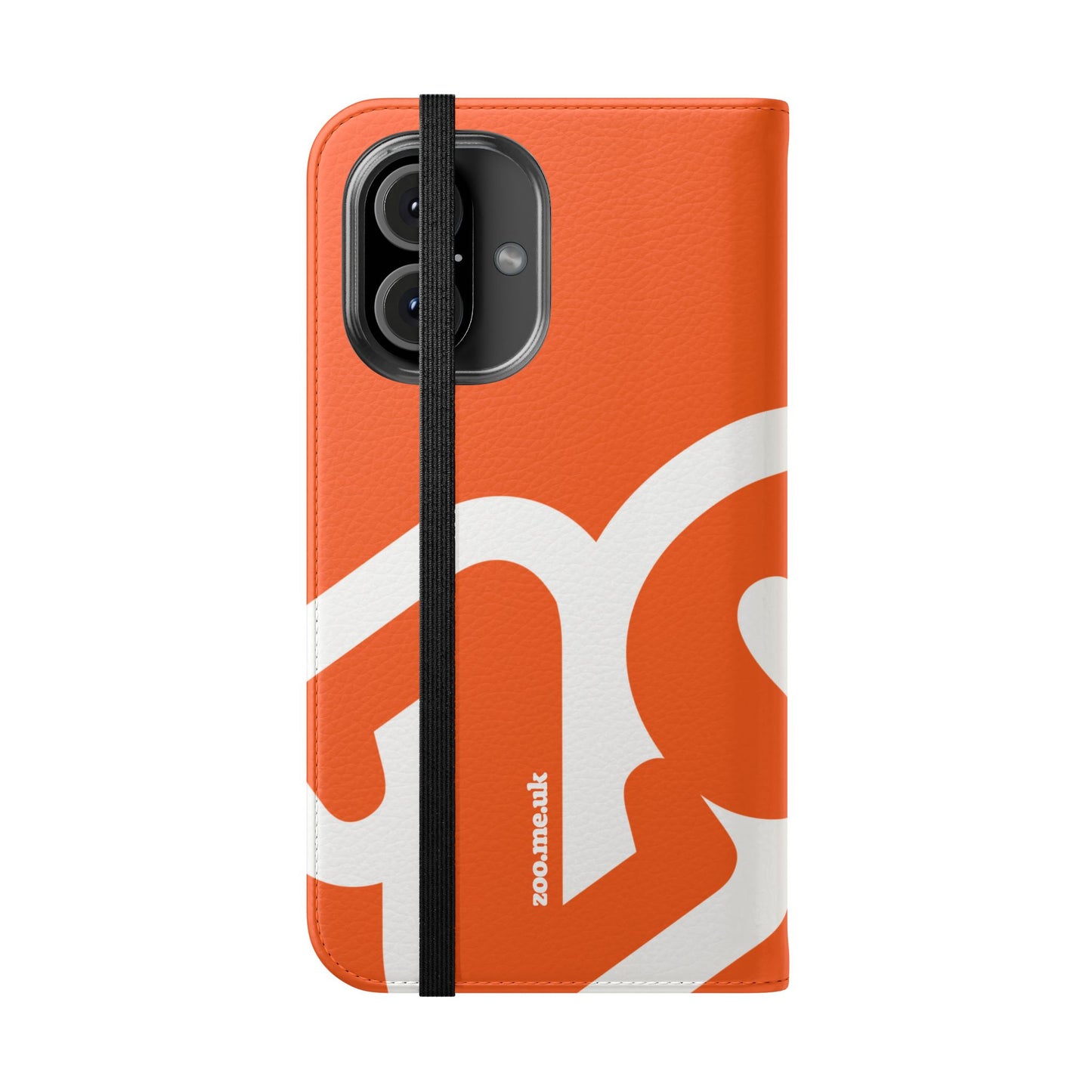 Zoo® Orange Flip Case - Phone Wallet with Card Holder