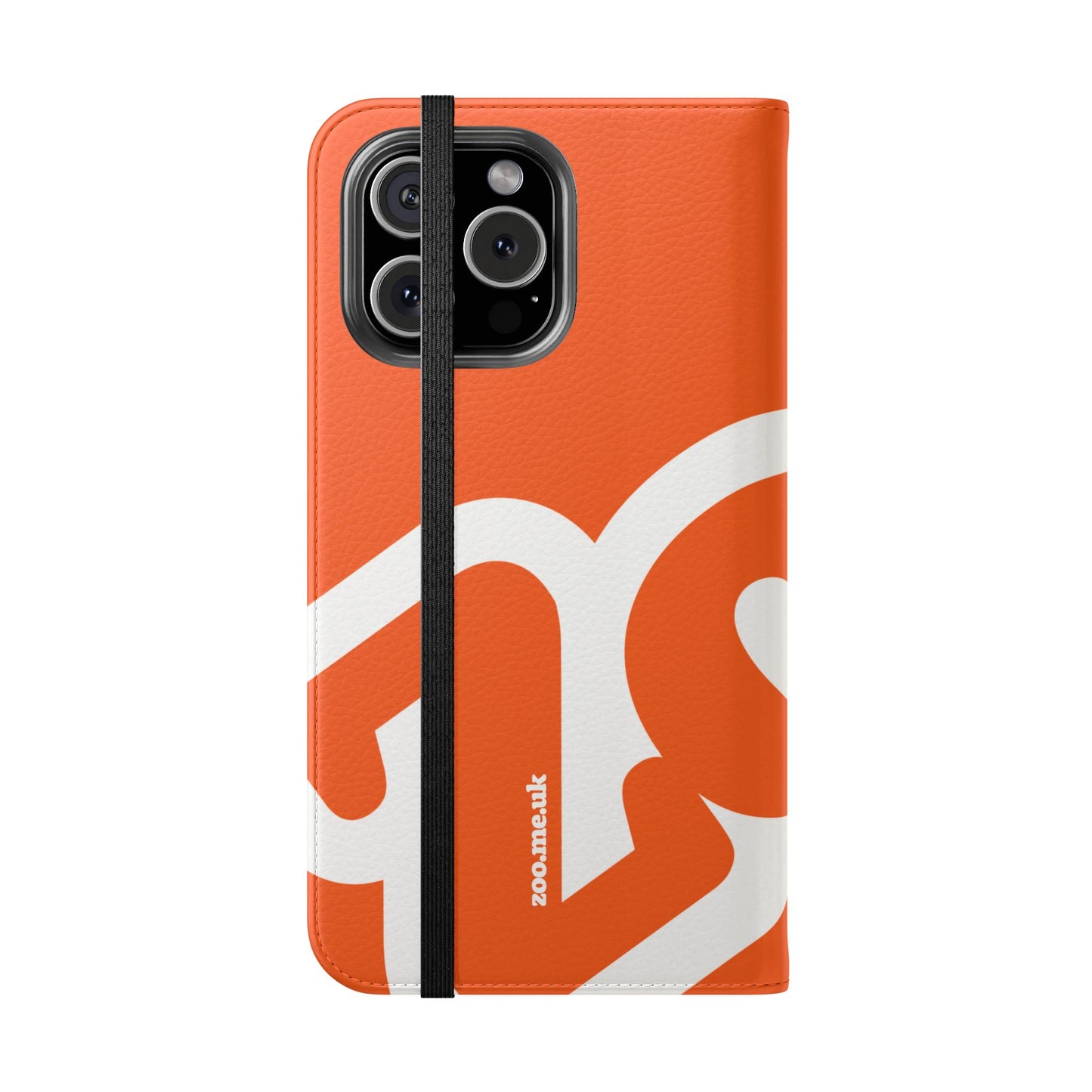 Zoo® Orange Flip Case - Phone Wallet with Card Holder