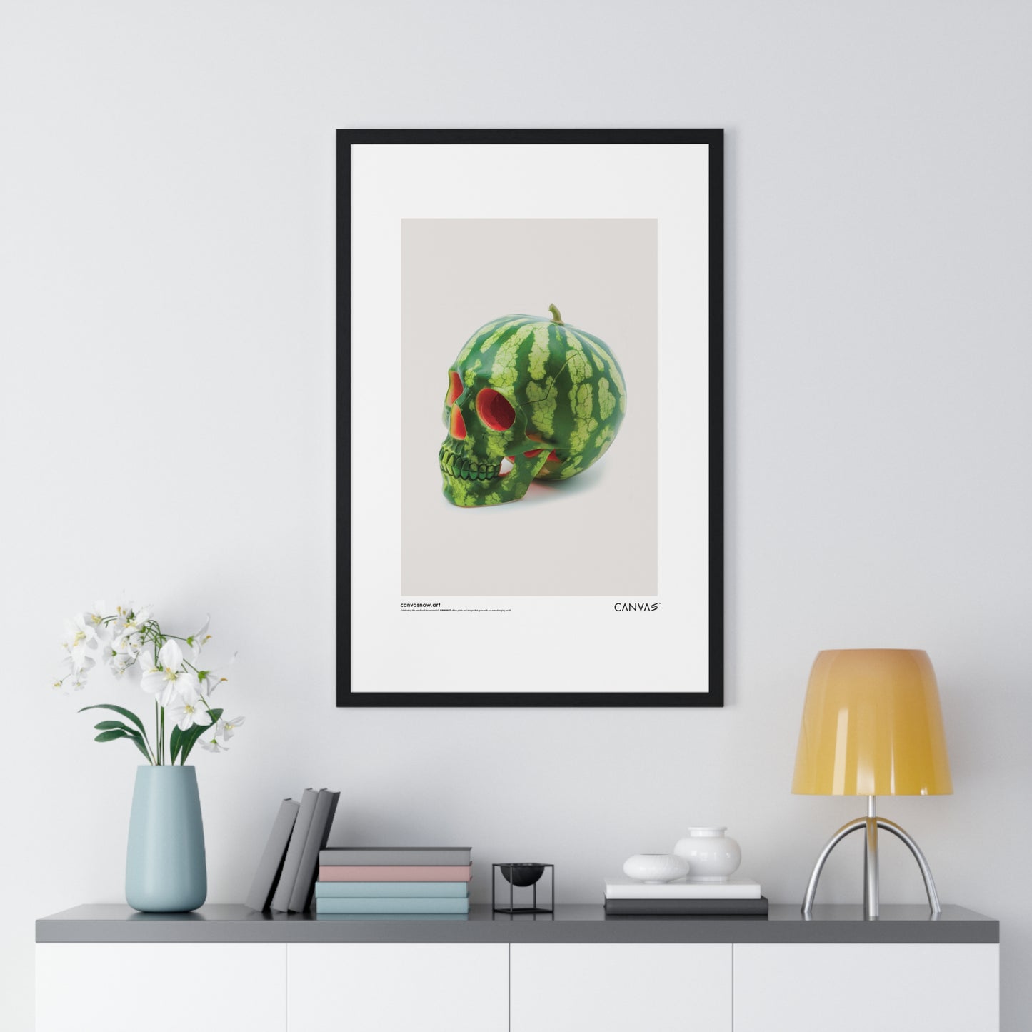 CANVAS™ MELON-SKULL Portrait Framed Poster