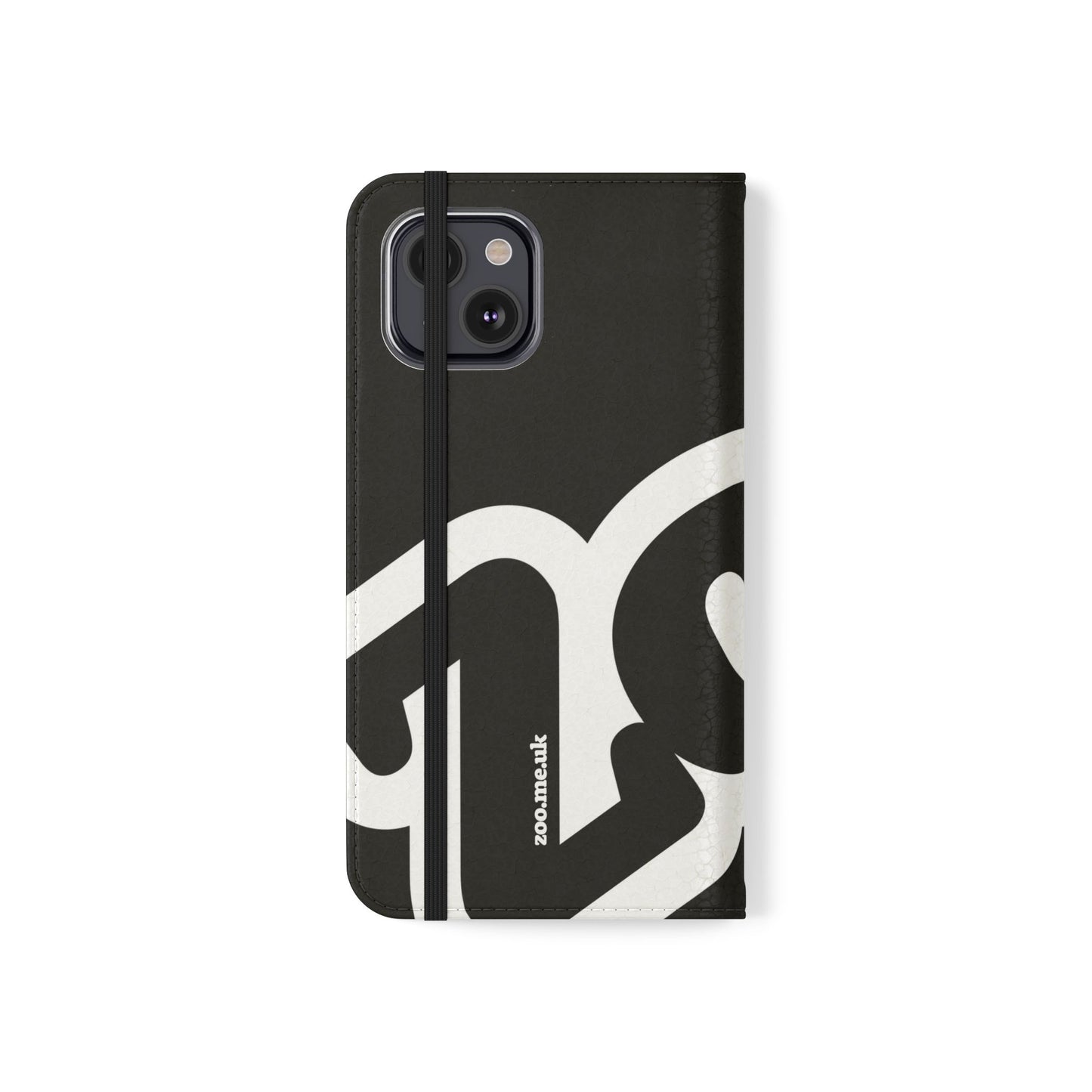 Zoo® Black Flip Case - Phone Wallet with Card Holder