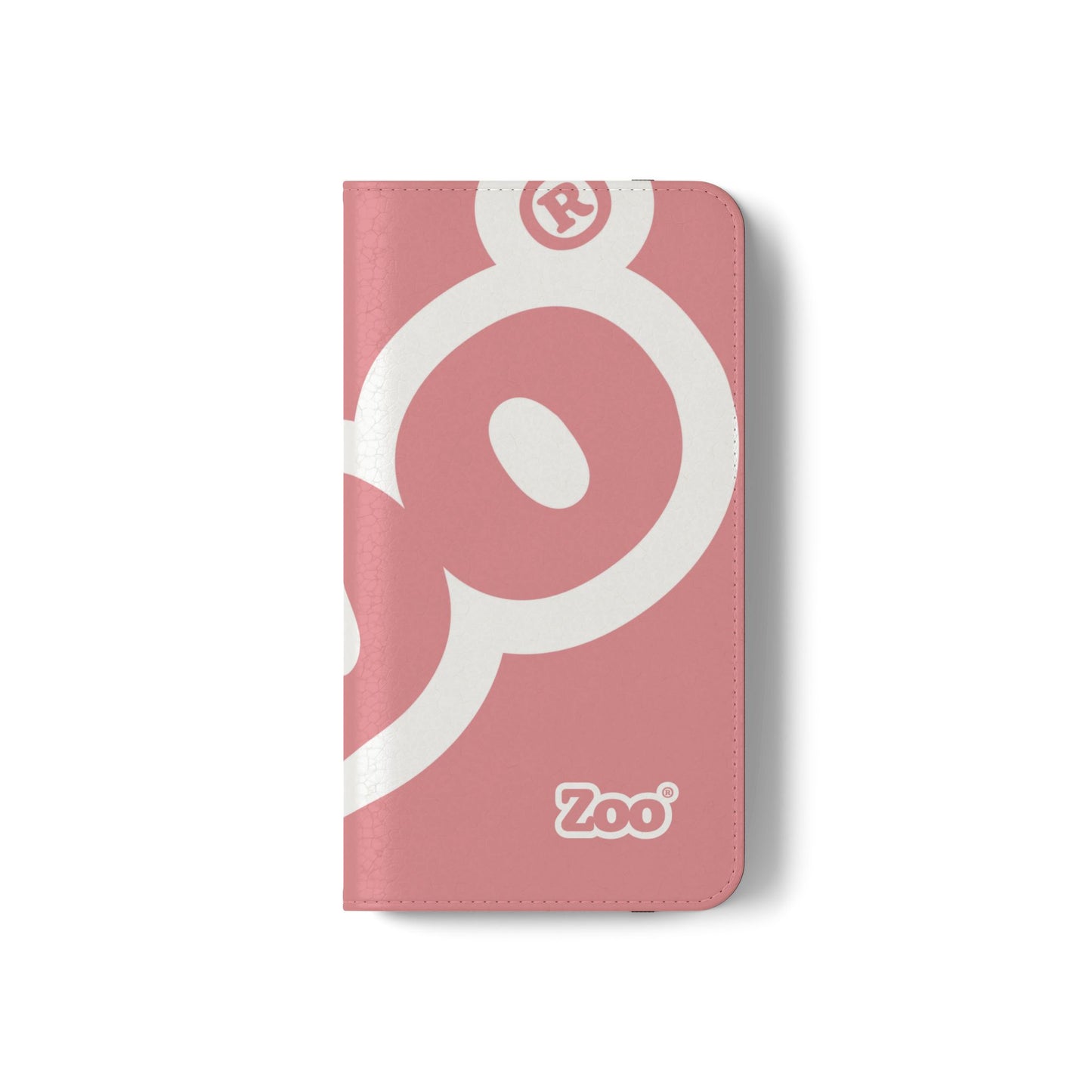 Zoo® Rose Pink Flip Case - Phone Wallet with Card Holder