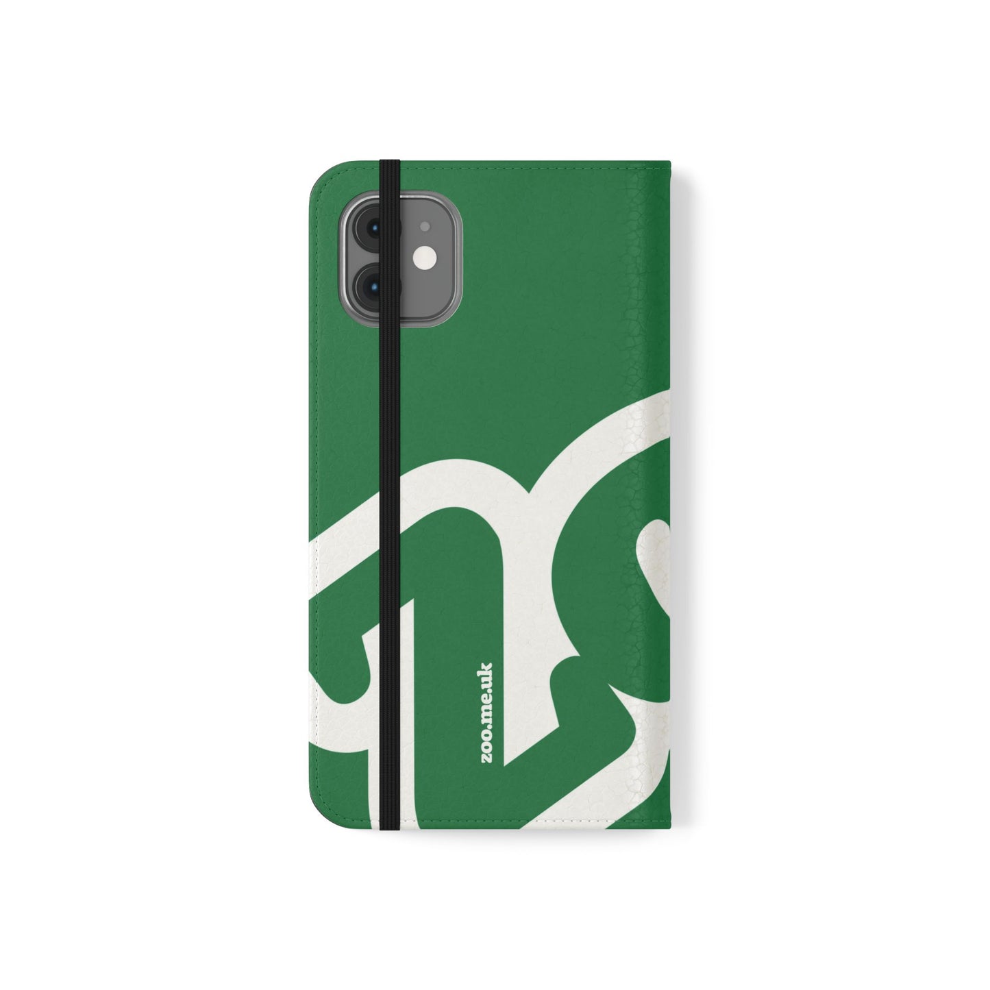Zoo® Dark Green Flip Case - Phone Wallet with Card Holder