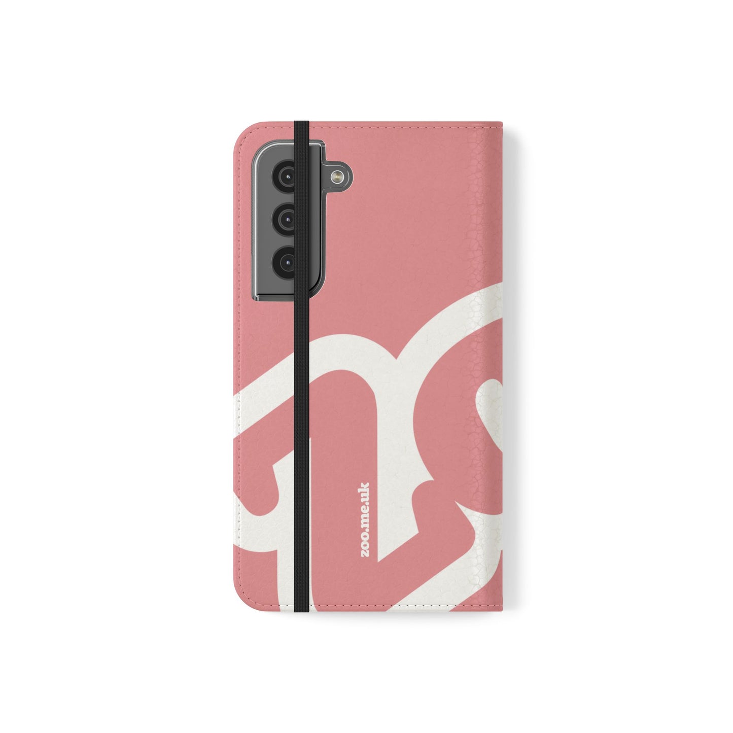 Zoo® Rose Pink Flip Case - Phone Wallet with Card Holder