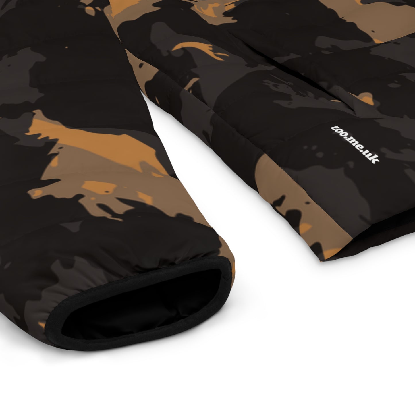 Zoo® Black & Light Brown Camo - Unisex Puffer Jacket