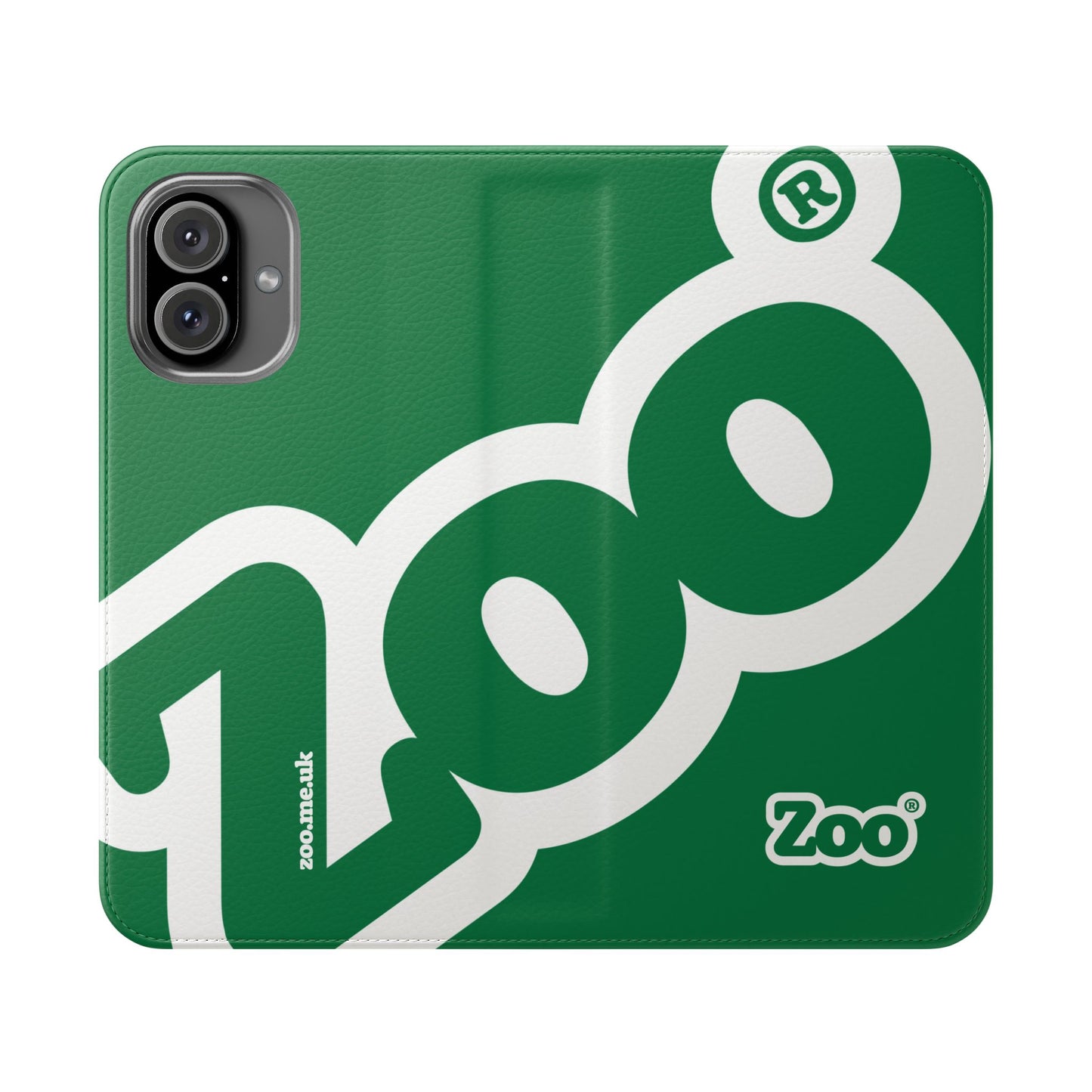 Zoo® Dark Green Flip Case - Phone Wallet with Card Holder