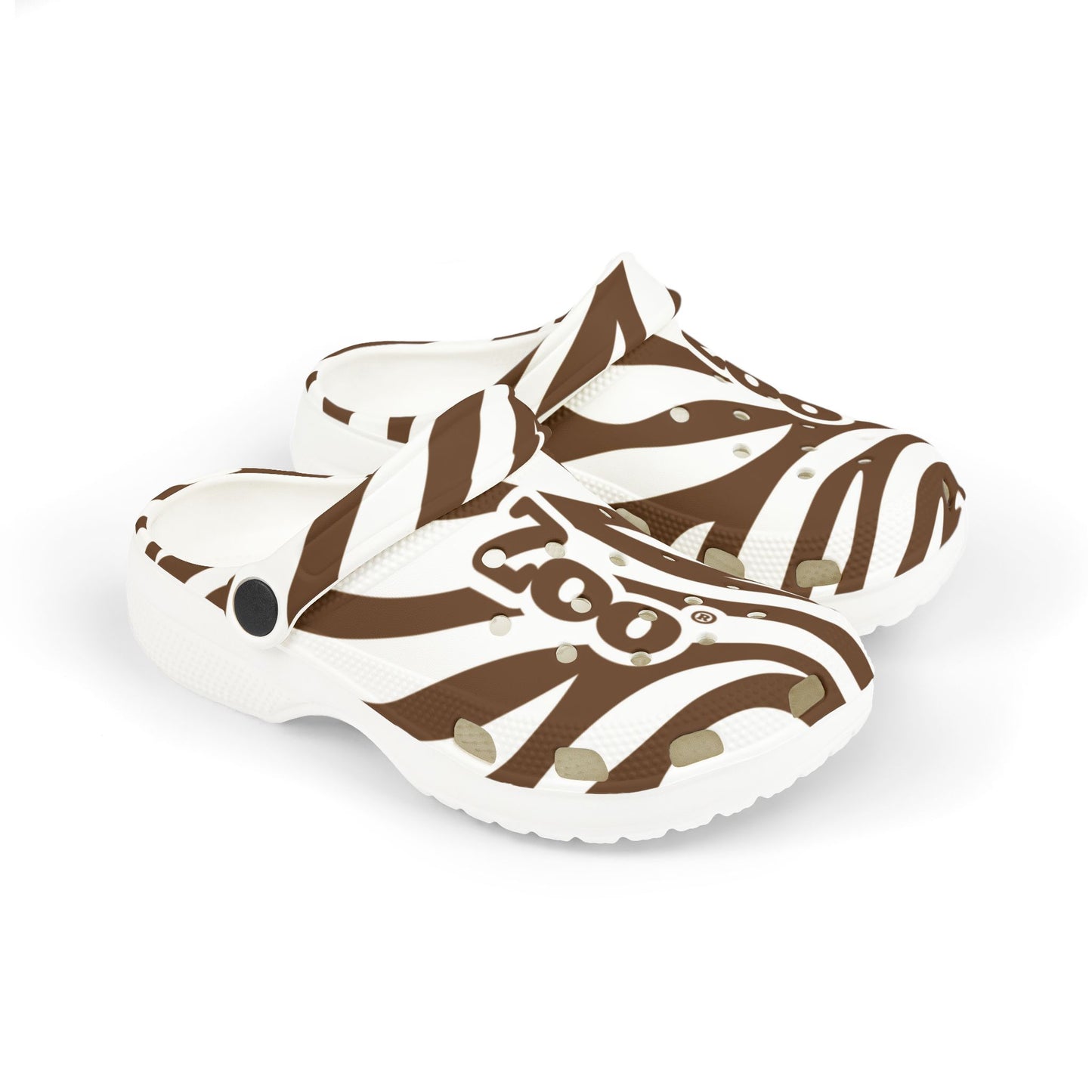Zoo® Kid's Brown & White Sole Clogs