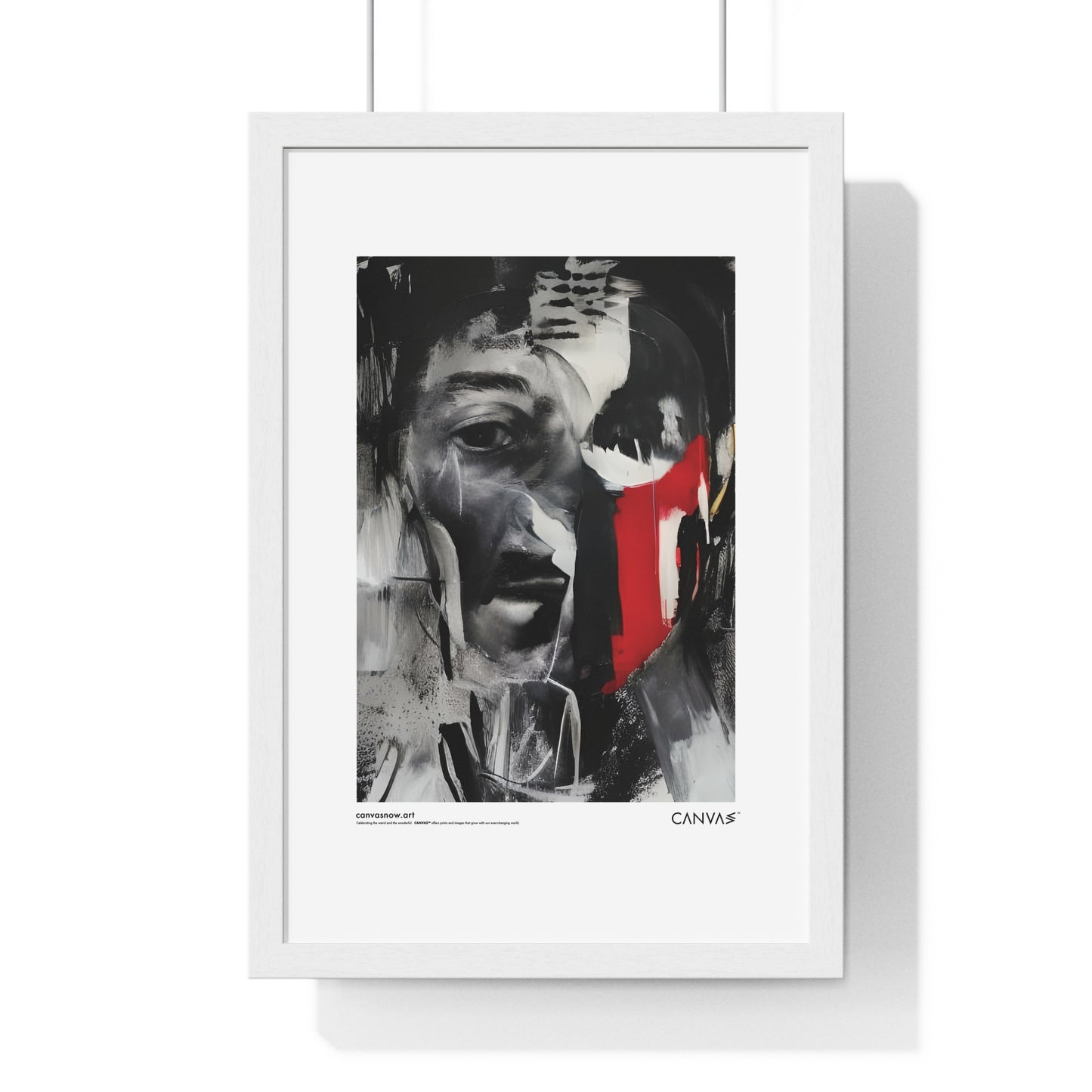 CANVAS™ MAN-BLUR Portrait Framed Poster