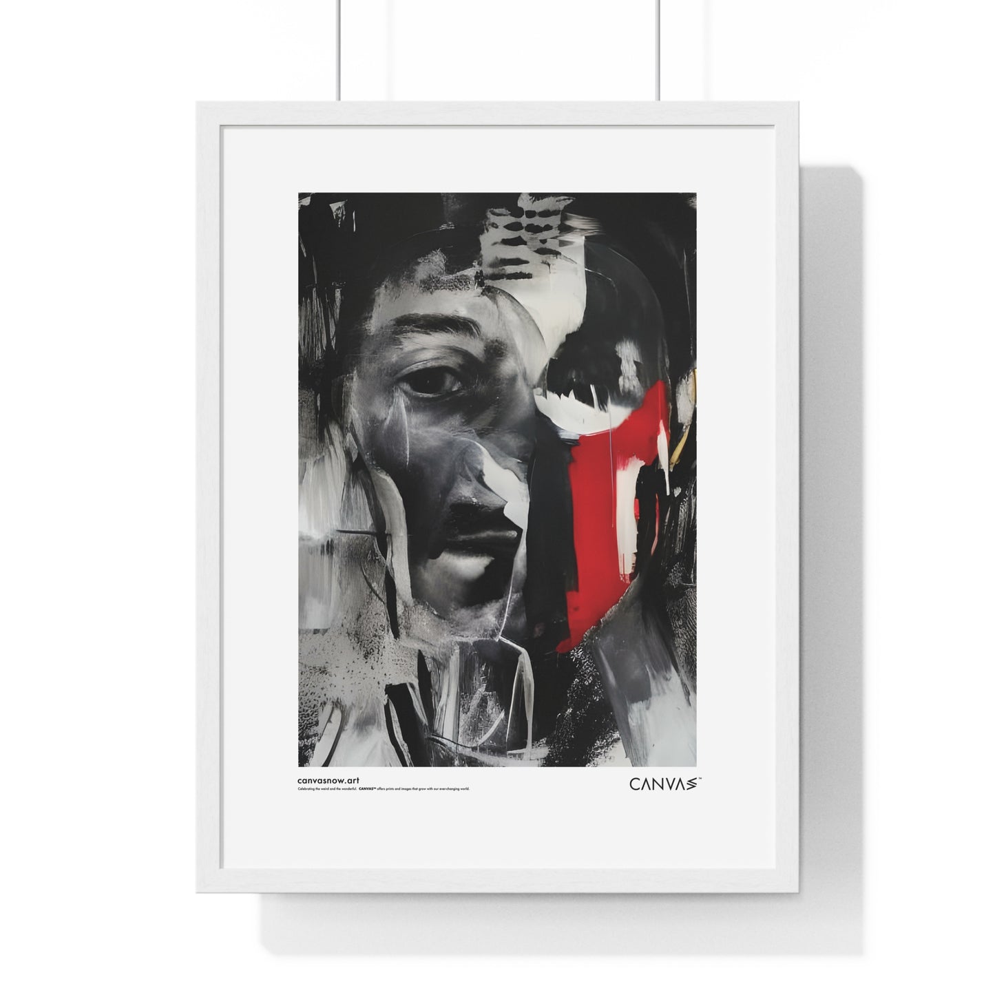 CANVAS™ MAN-BLUR Portrait Framed Poster