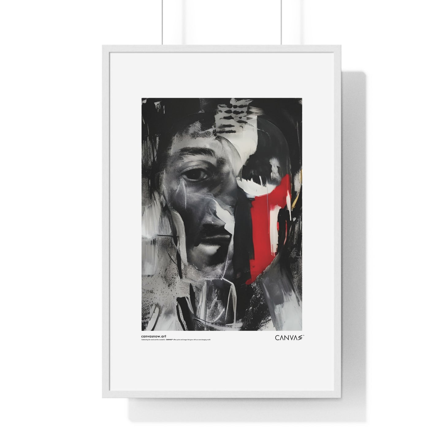 CANVAS™ MAN-BLUR Portrait Framed Poster