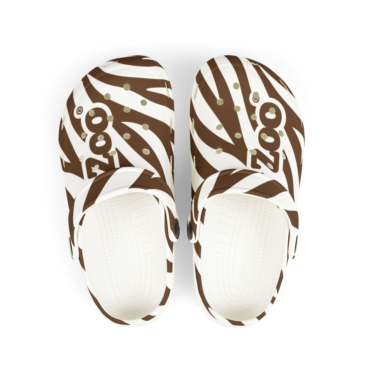 Zoo® Kid's Brown & White Sole Clogs