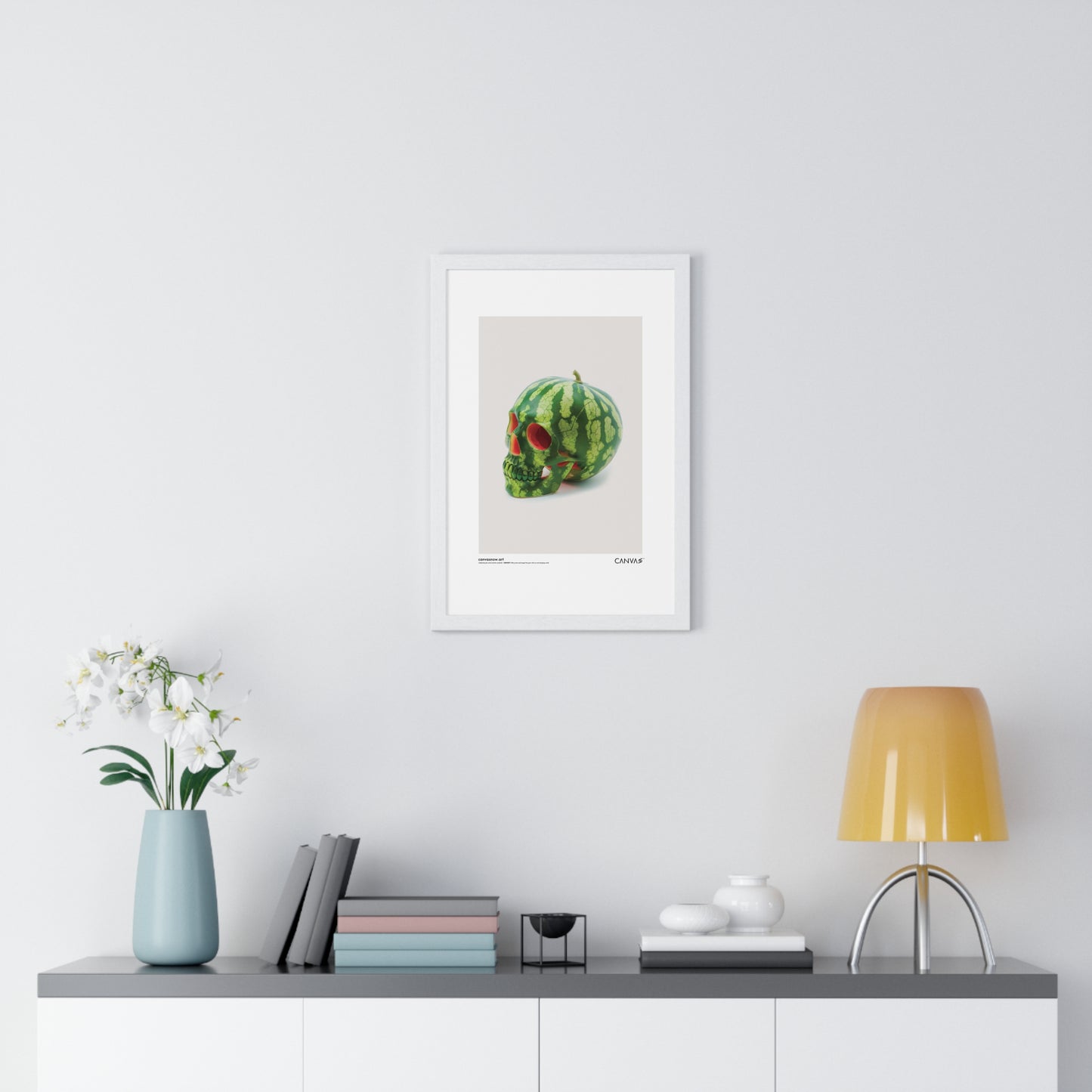 CANVAS™ MELON-SKULL Portrait Framed Poster