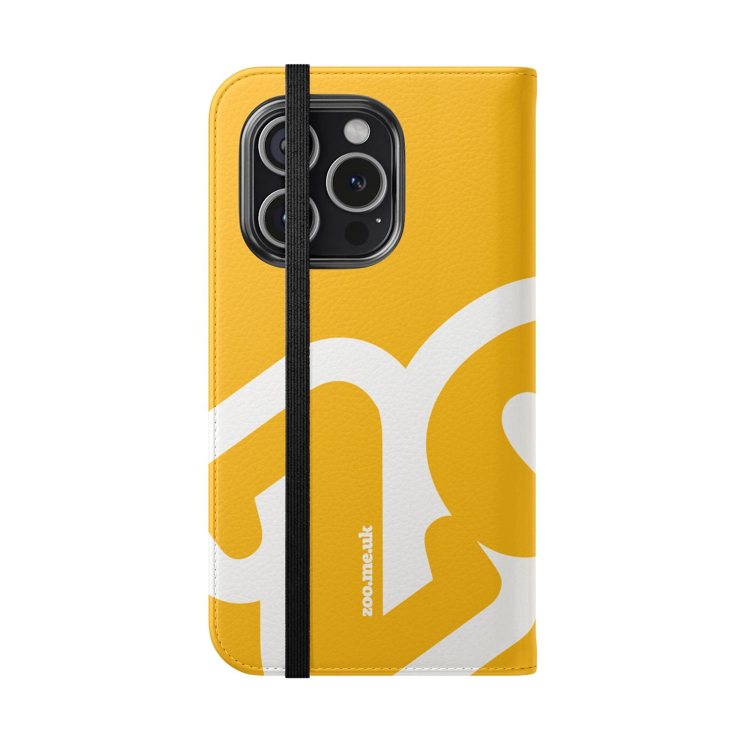 Zoo® Yellow Flip Case - Phone Wallet with Card Holder