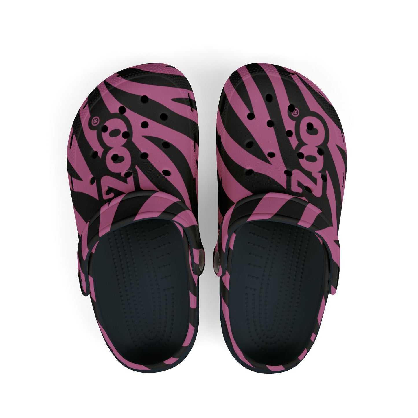 Zoo® Kid's Pink with Black Sole Clogs
