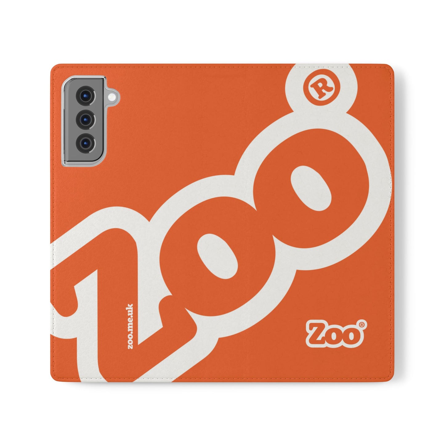 Zoo® Orange Flip Case - Phone Wallet with Card Holder