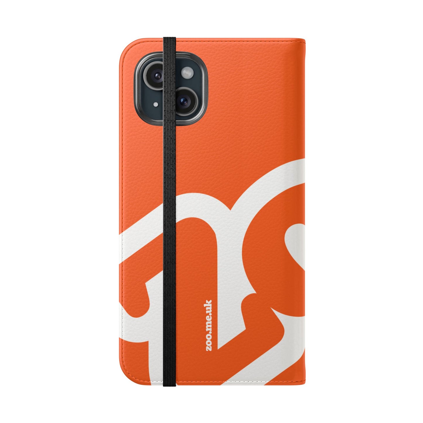 Zoo® Orange Flip Case - Phone Wallet with Card Holder
