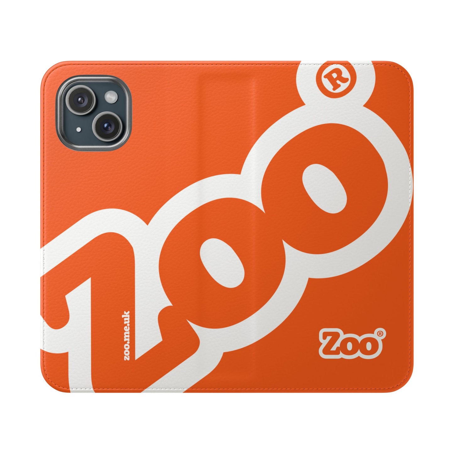 Zoo® Orange Flip Case - Phone Wallet with Card Holder