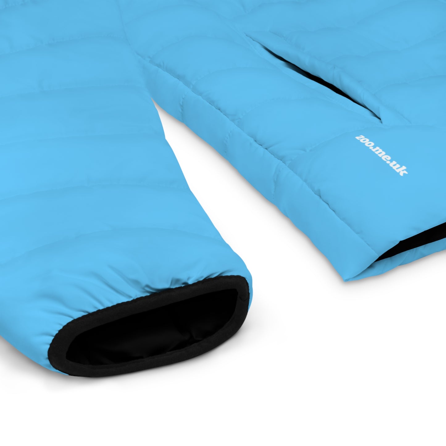 Zoo® Sky Blue - Black with White - Unisex Puffer Jacket