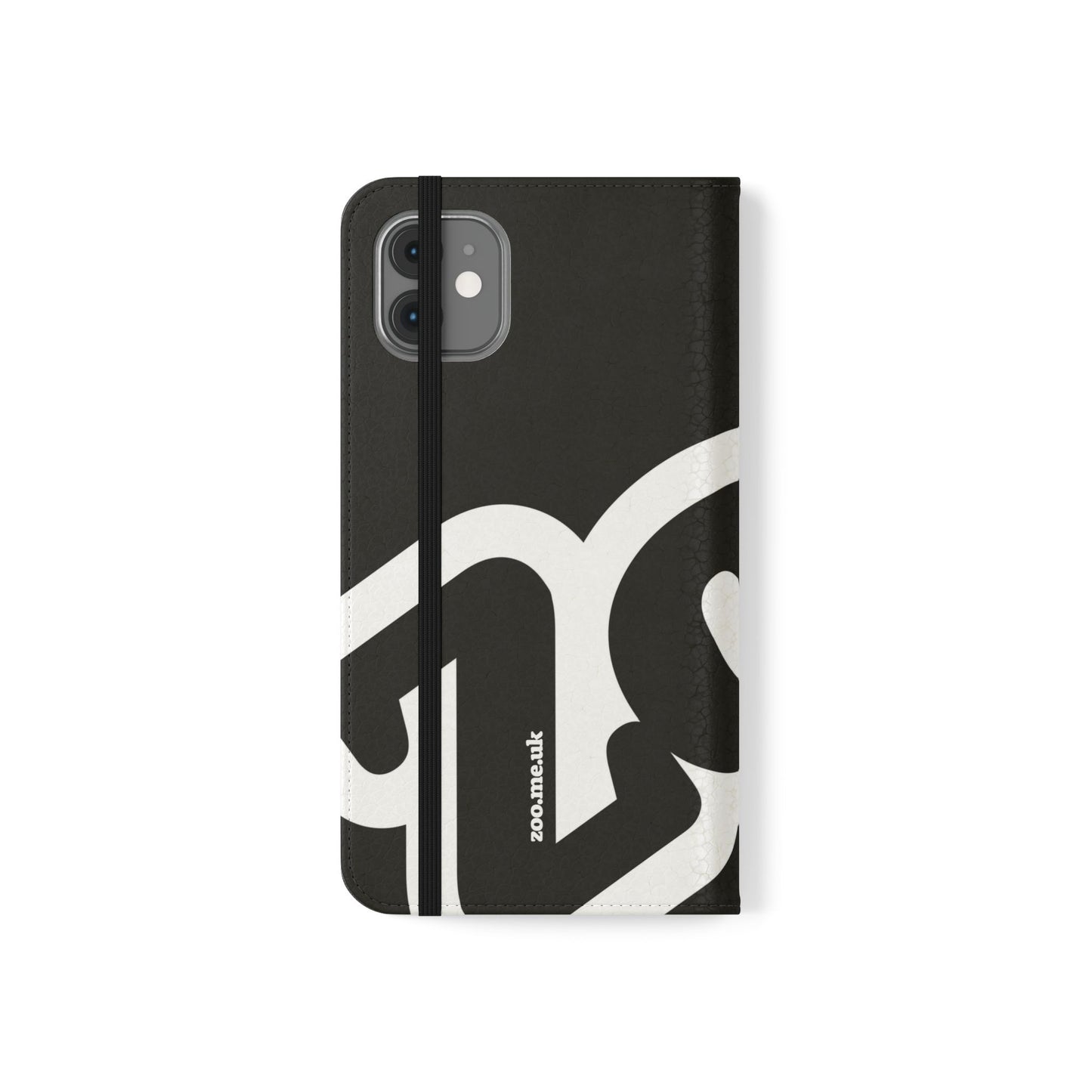 Zoo® Black Flip Case - Phone Wallet with Card Holder