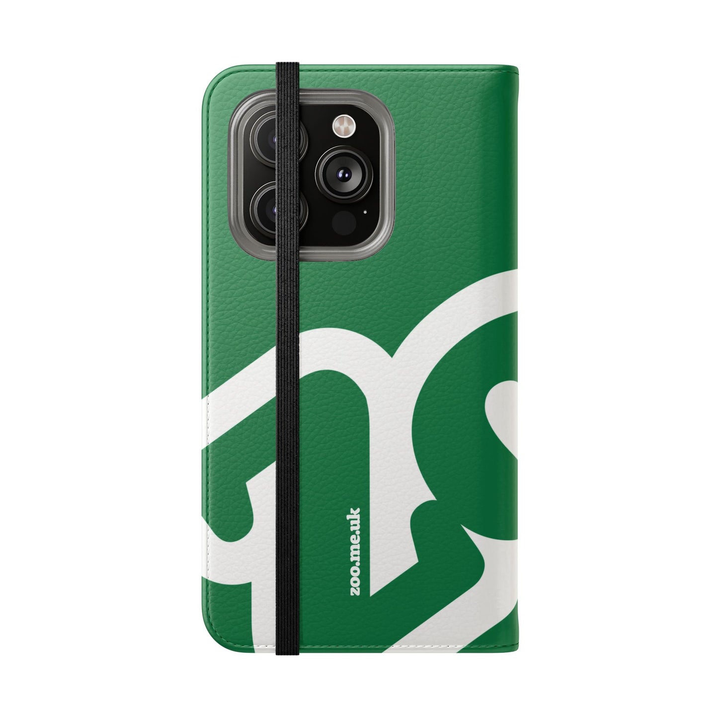 Zoo® Dark Green Flip Case - Phone Wallet with Card Holder