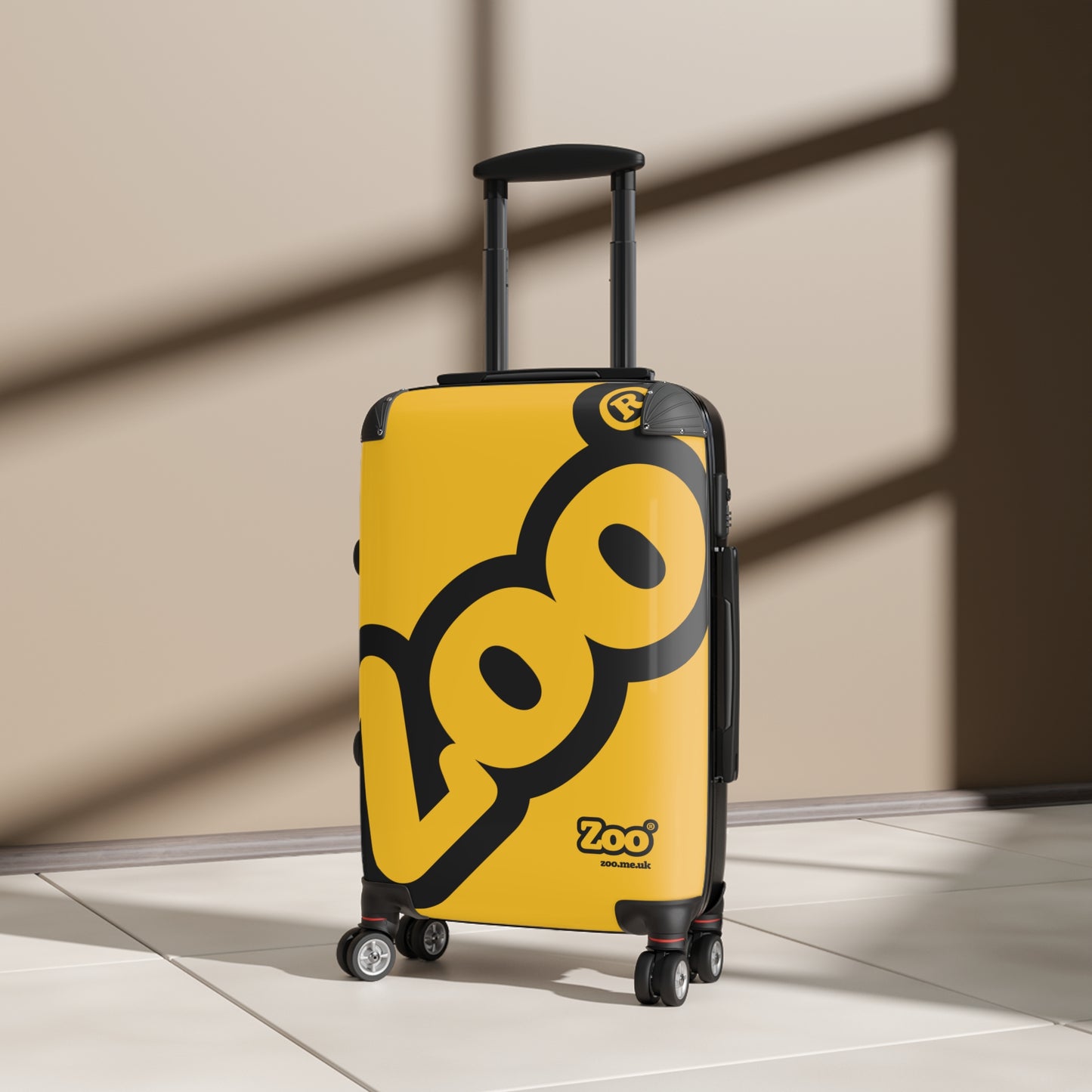 Zoo® Black on Yellow - Black Suitcase