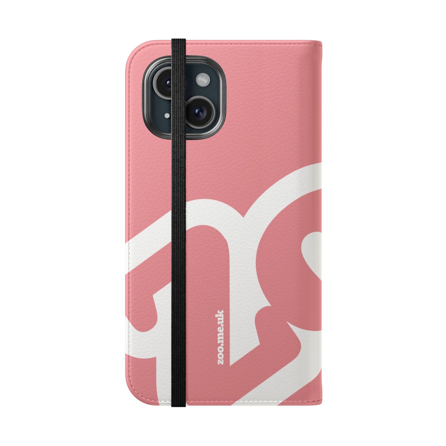 Zoo® Rose Pink Flip Case - Phone Wallet with Card Holder