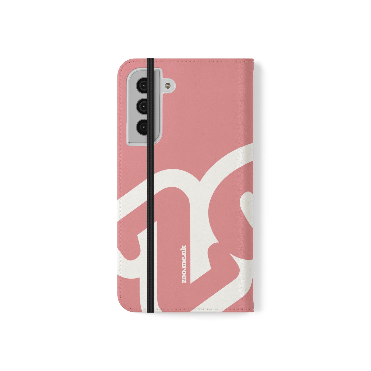Zoo® Rose Pink Flip Case - Phone Wallet with Card Holder