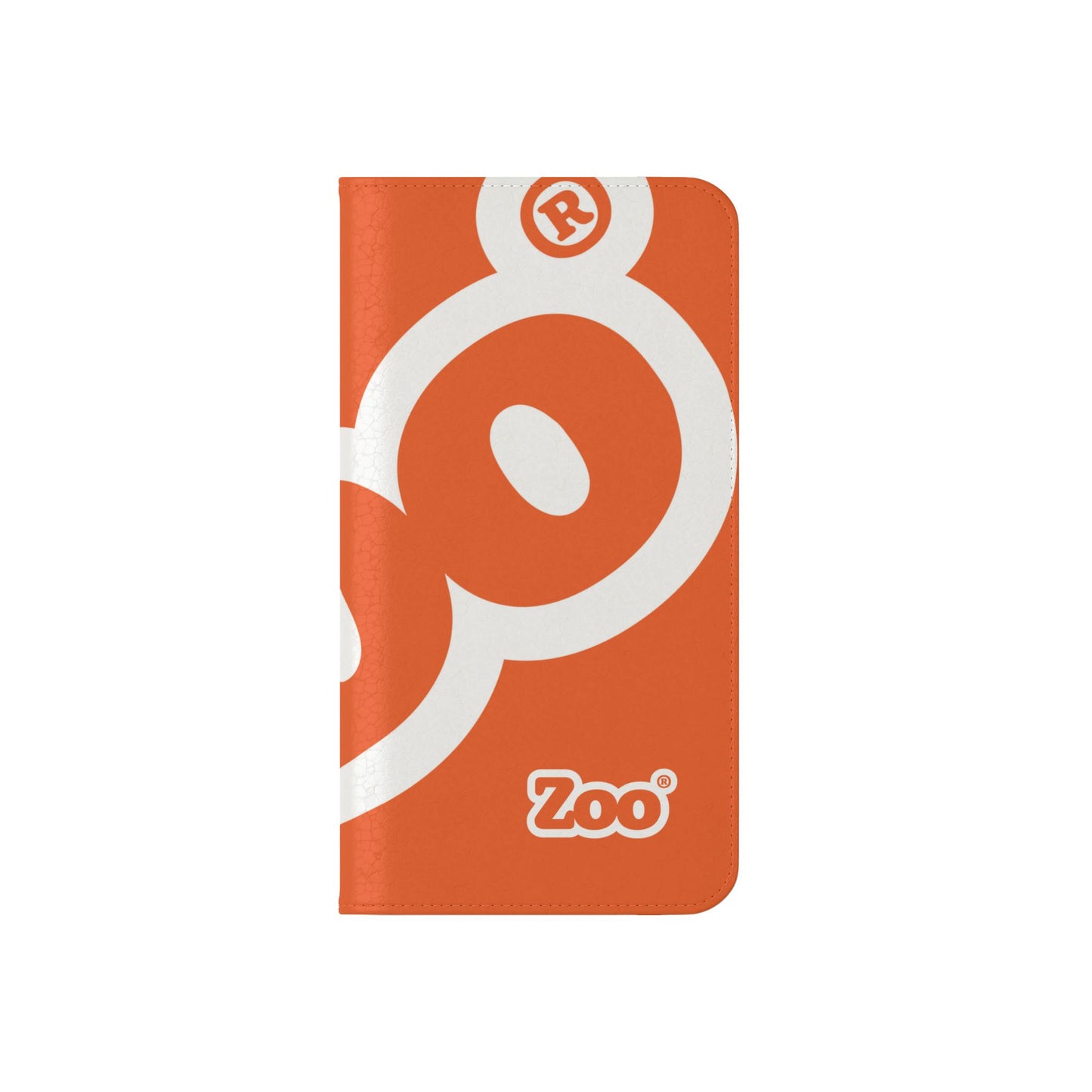 Zoo® Orange Flip Case - Phone Wallet with Card Holder