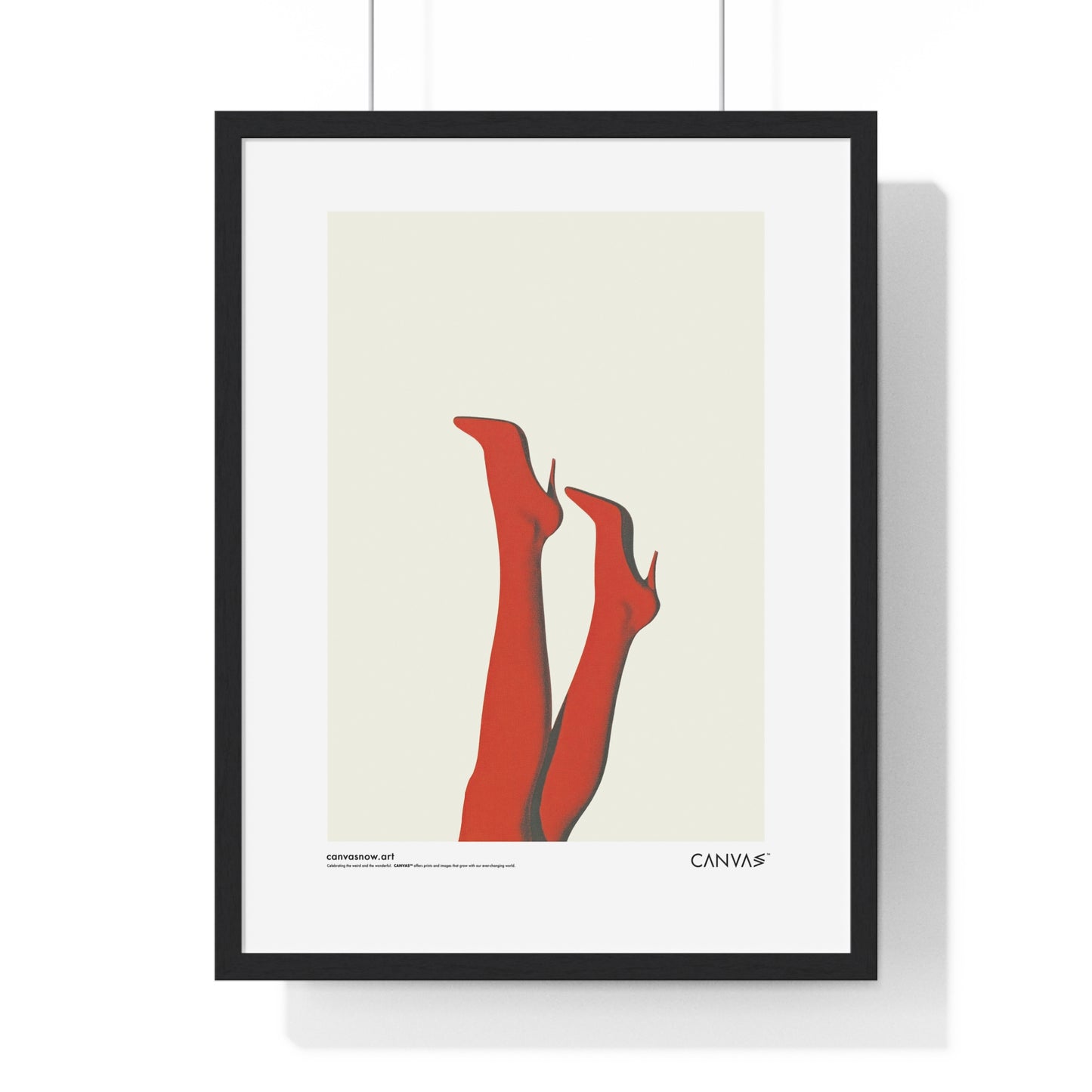 CANVAS™ RED-HOT-LEGS Portrait Framed Poster