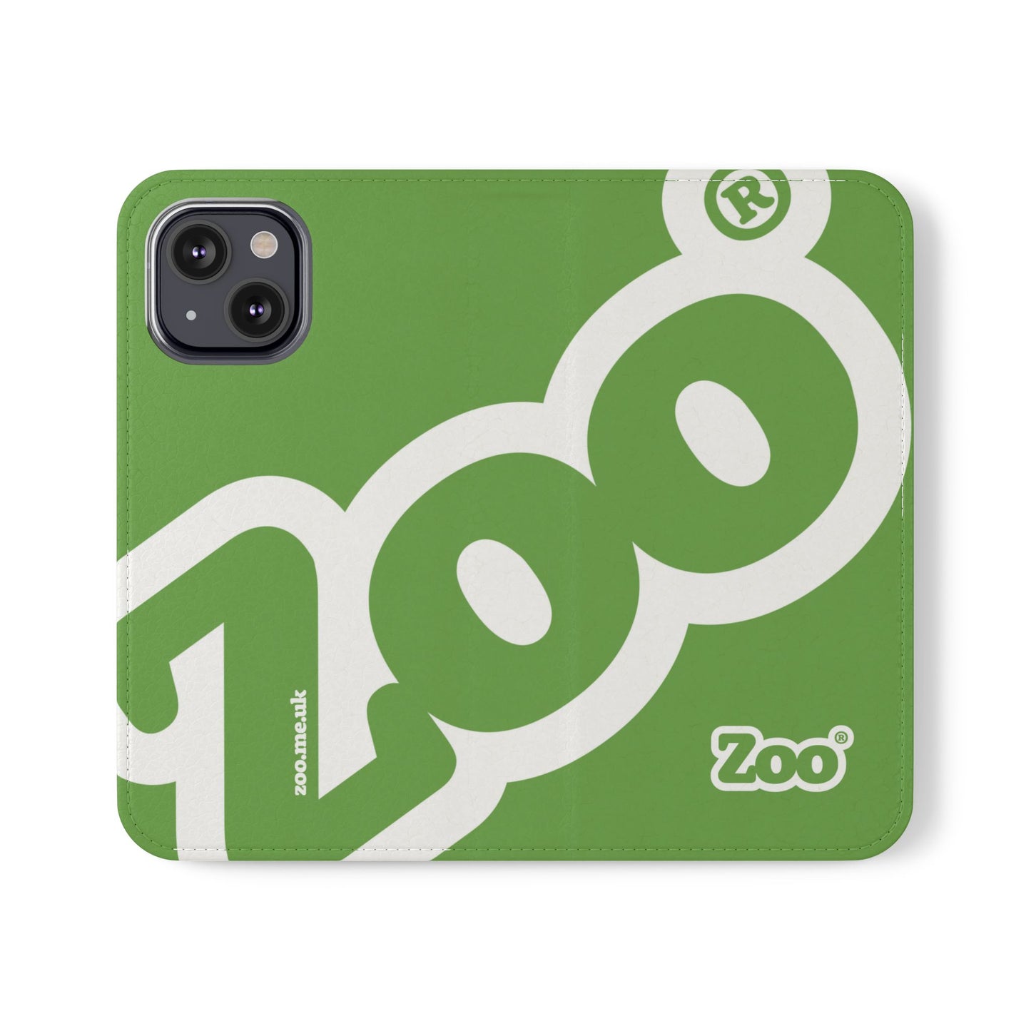 Zoo® Light Green Flip Case - Phone Wallet with Card Holder
