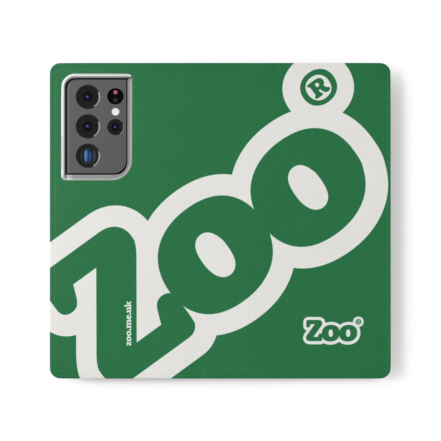 Zoo® Dark Green Flip Case - Phone Wallet with Card Holder