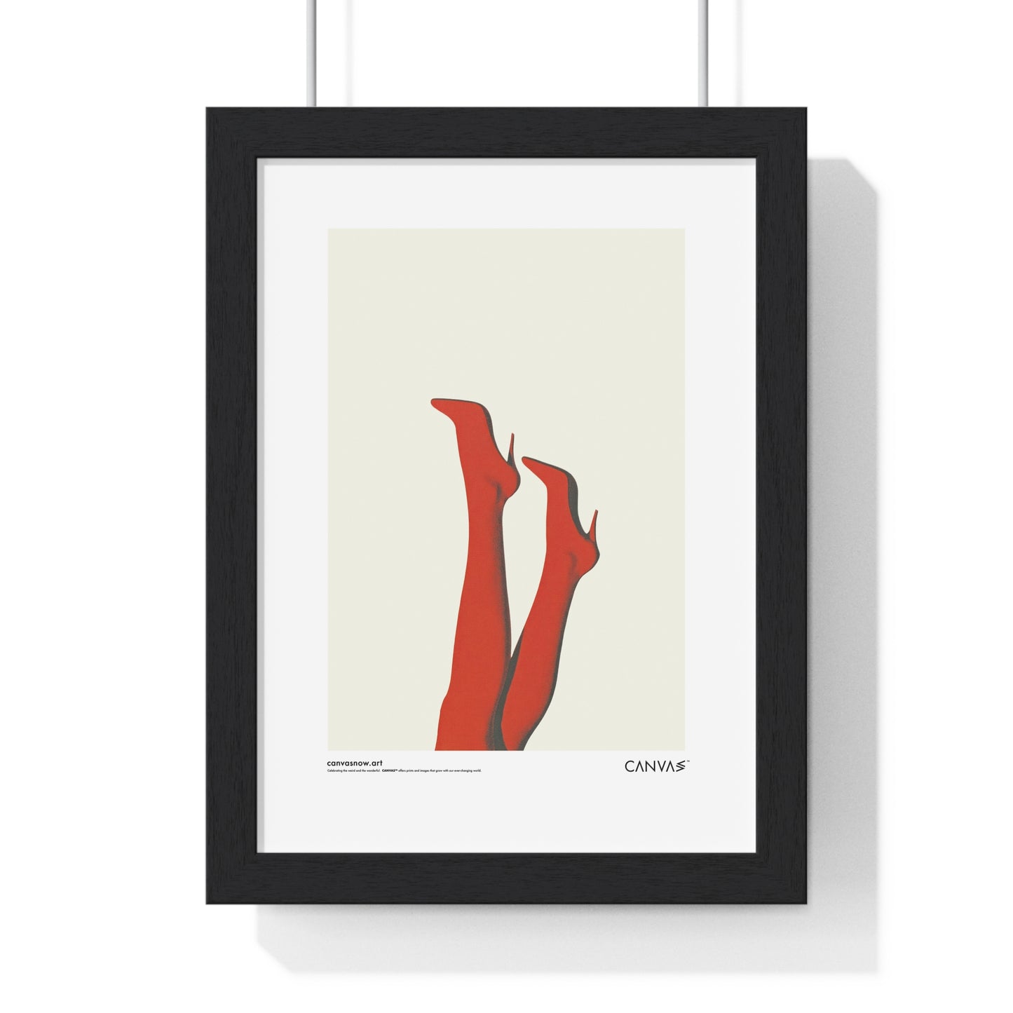 CANVAS™ RED-HOT-LEGS Portrait Framed Poster