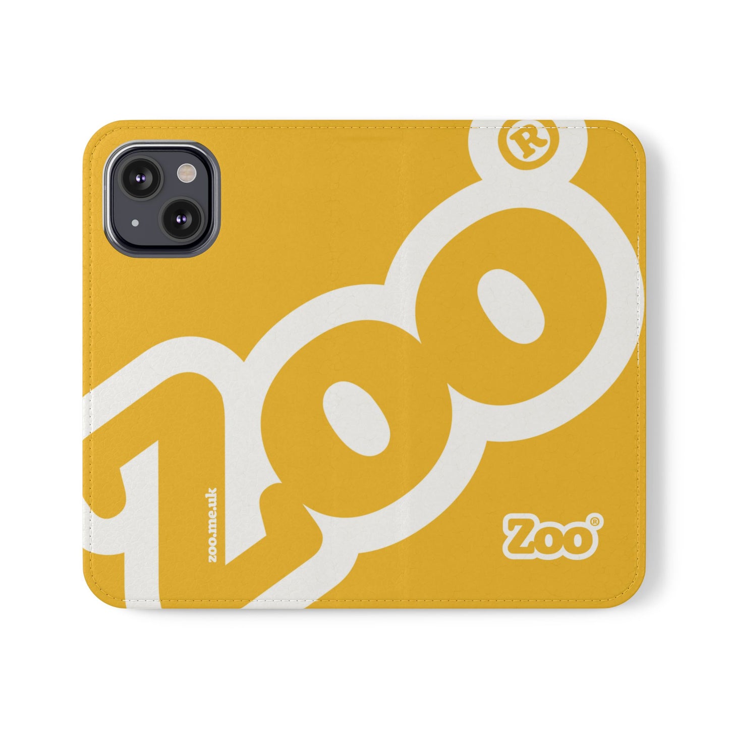 Zoo® Yellow Flip Case - Phone Wallet with Card Holder