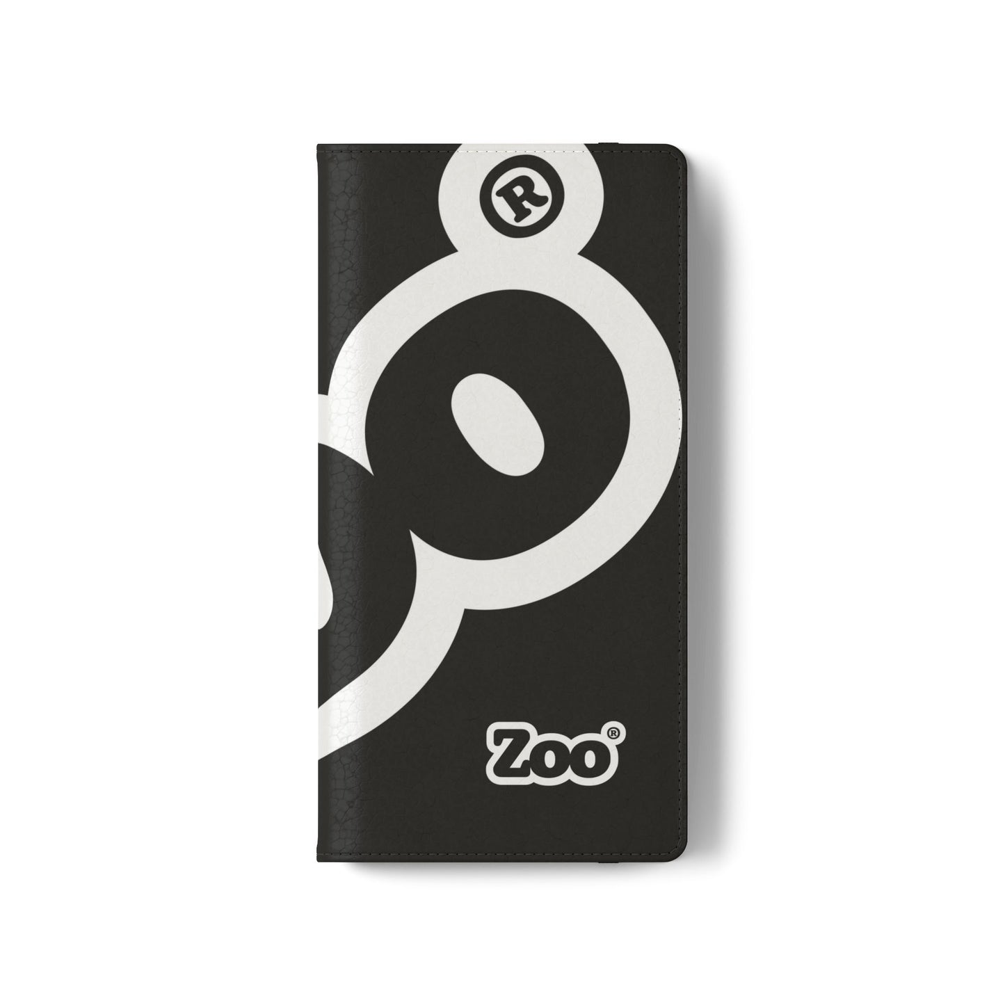 Zoo® Black Flip Case - Phone Wallet with Card Holder
