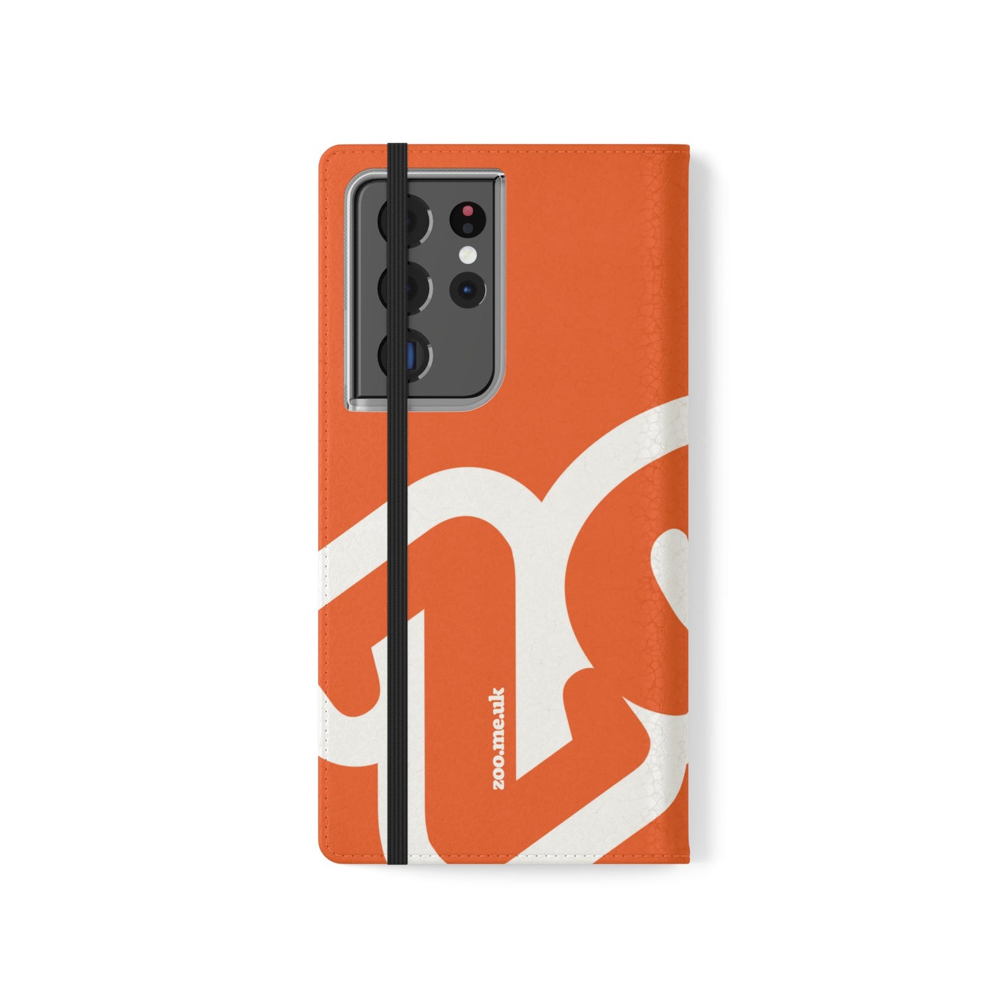 Zoo® Orange Flip Case - Phone Wallet with Card Holder