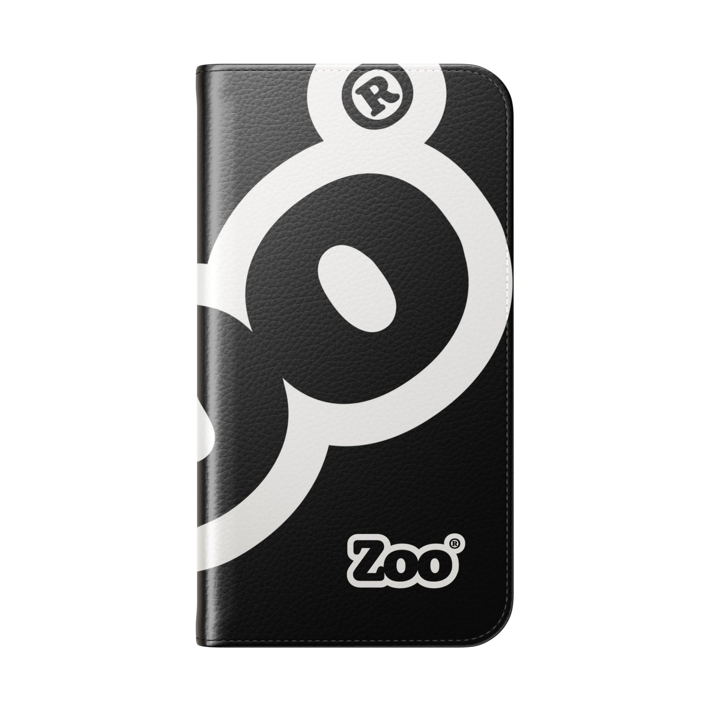 Zoo® Black Flip Case - Phone Wallet with Card Holder