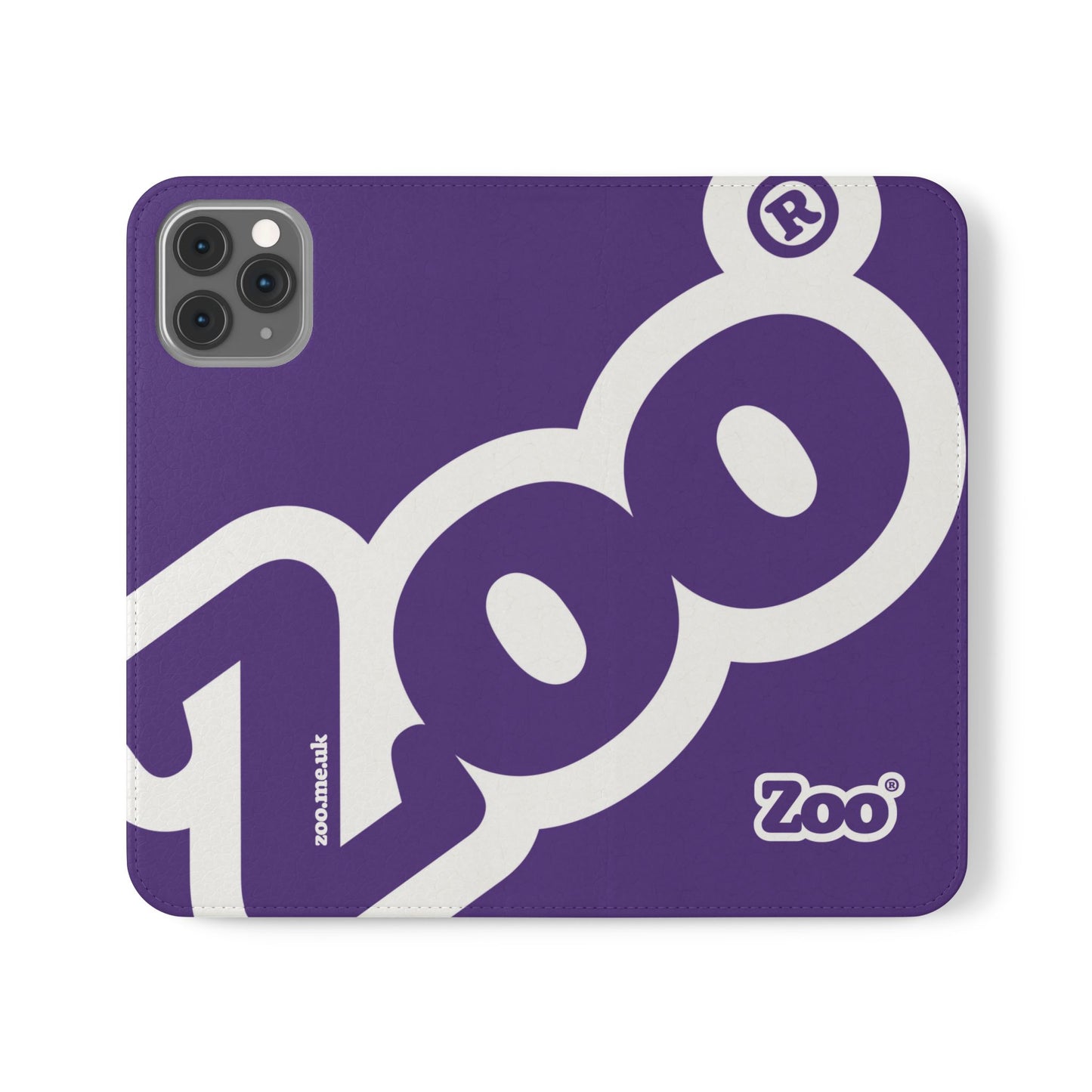 Zoo® Purple Flip Case - Phone Wallet with Card Holder