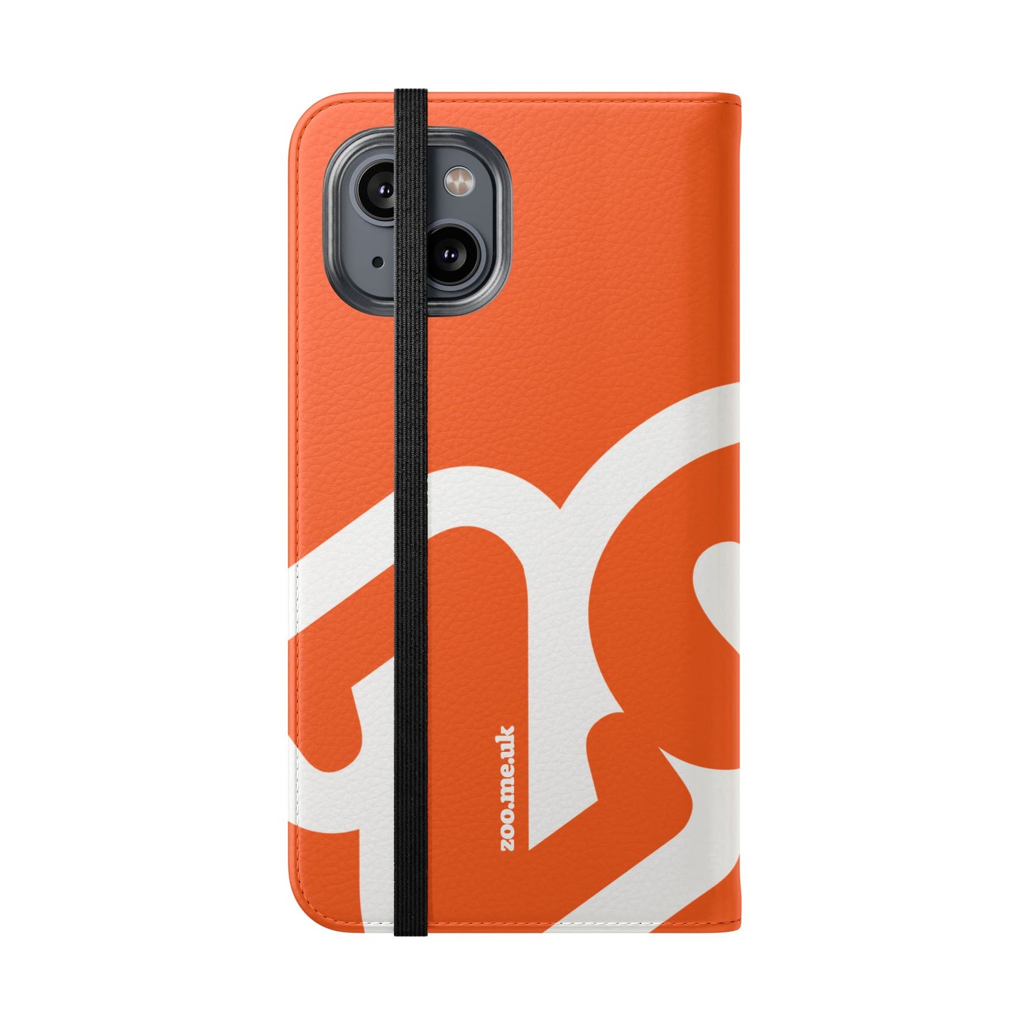 Zoo® Orange Flip Case - Phone Wallet with Card Holder
