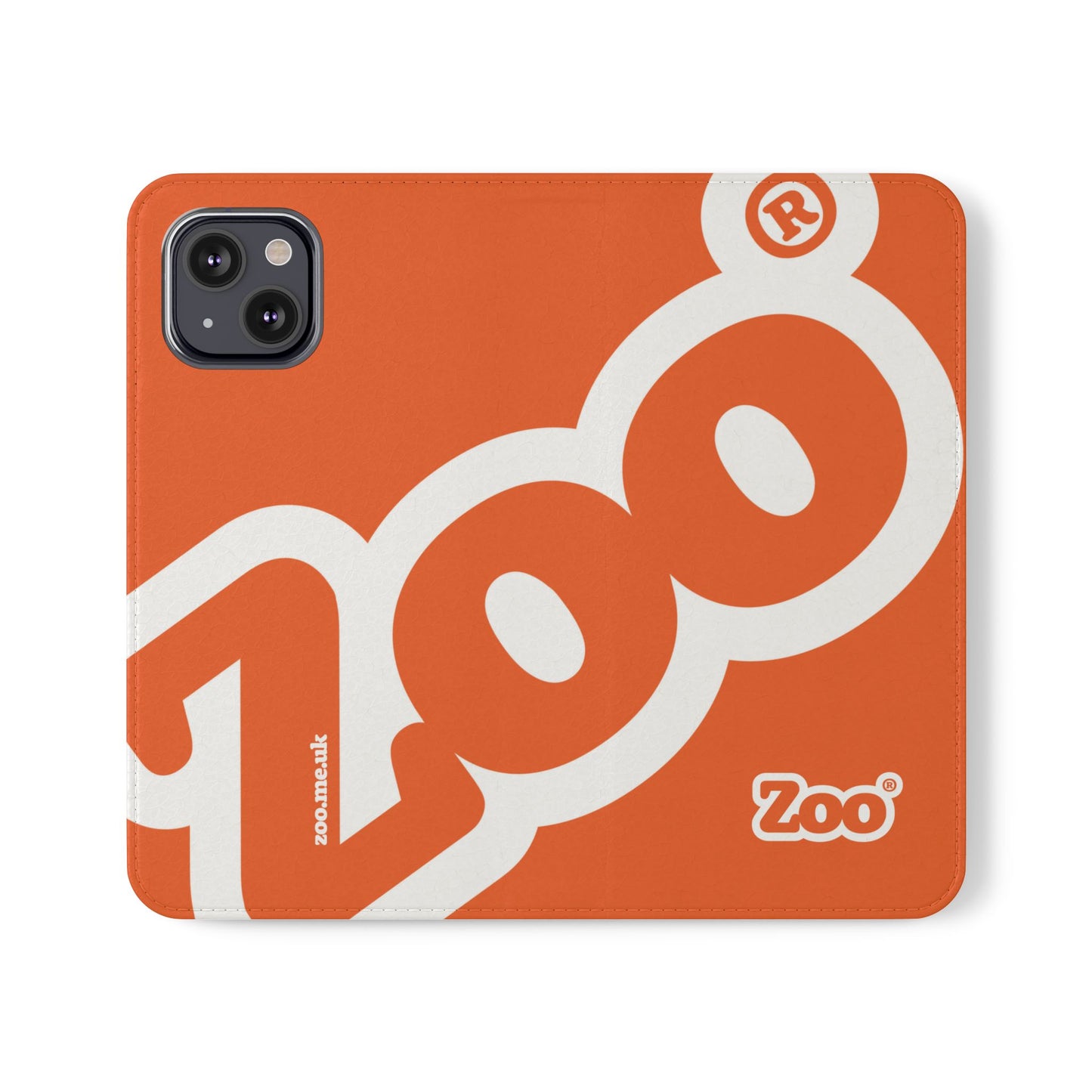Zoo® Orange Flip Case - Phone Wallet with Card Holder