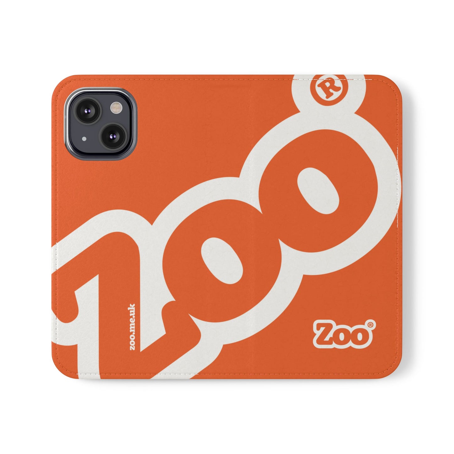 Zoo® Orange Flip Case - Phone Wallet with Card Holder