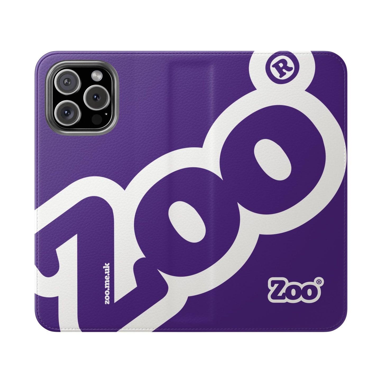 Zoo® Purple Flip Case - Phone Wallet with Card Holder