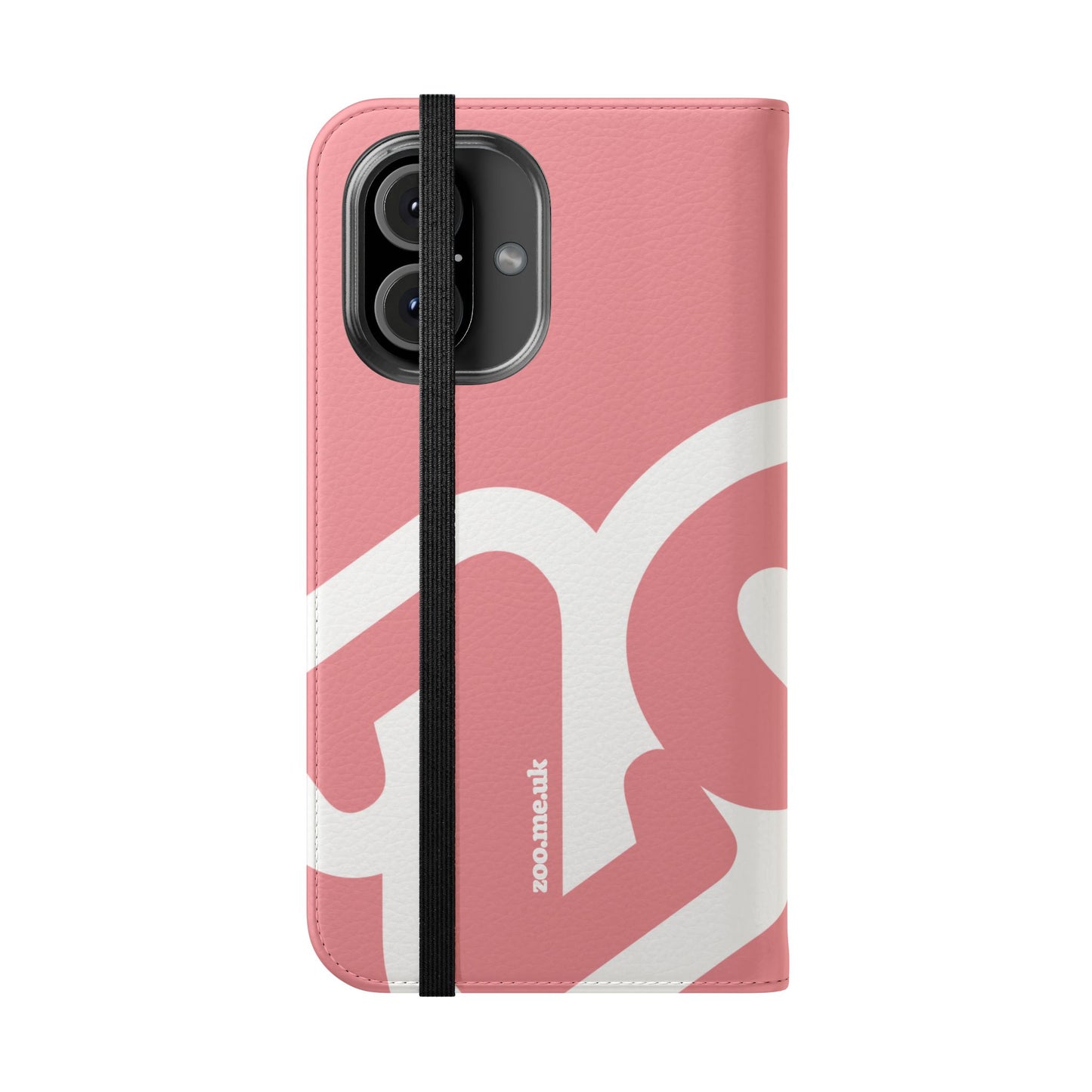 Zoo® Rose Pink Flip Case - Phone Wallet with Card Holder