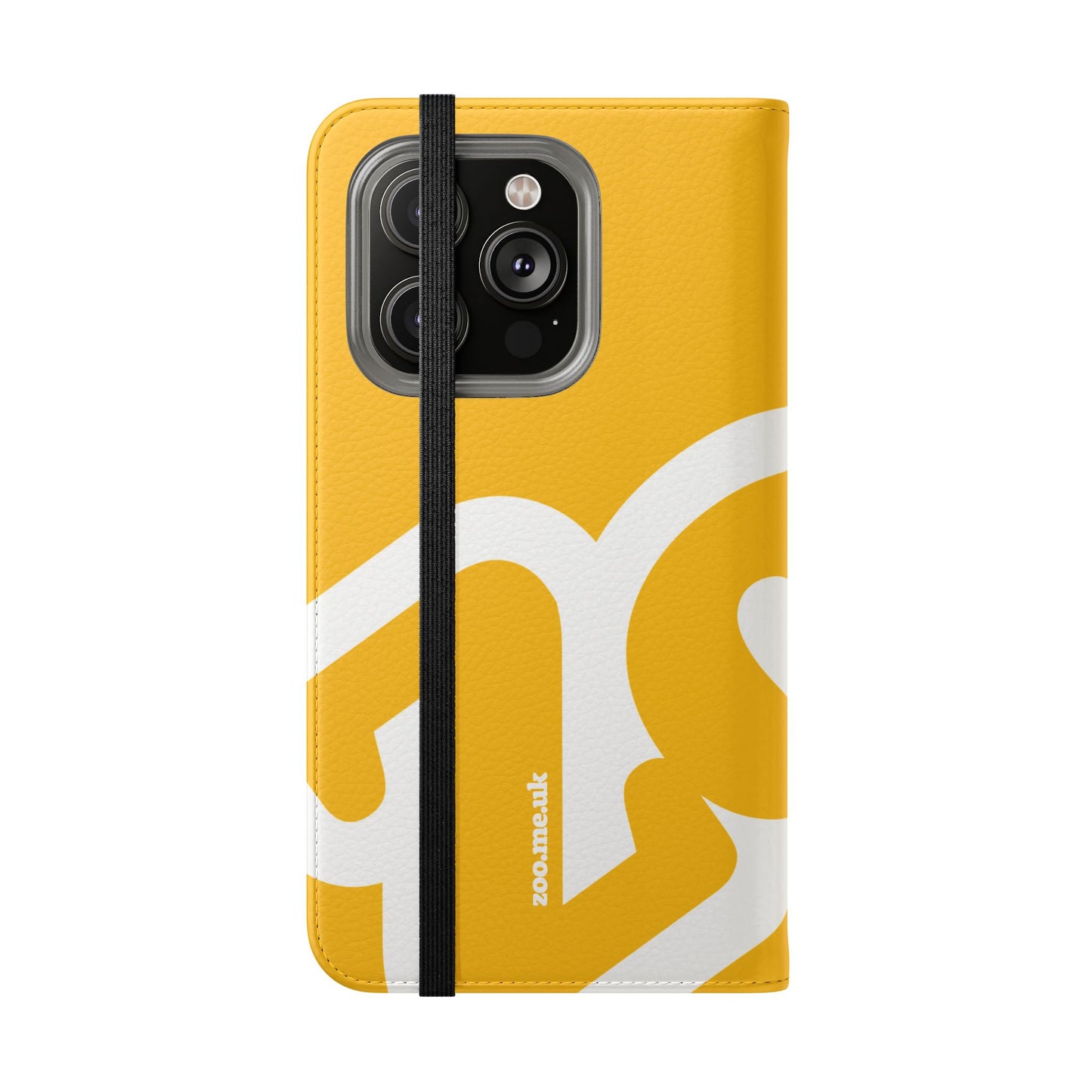 Zoo® Yellow Flip Case - Phone Wallet with Card Holder