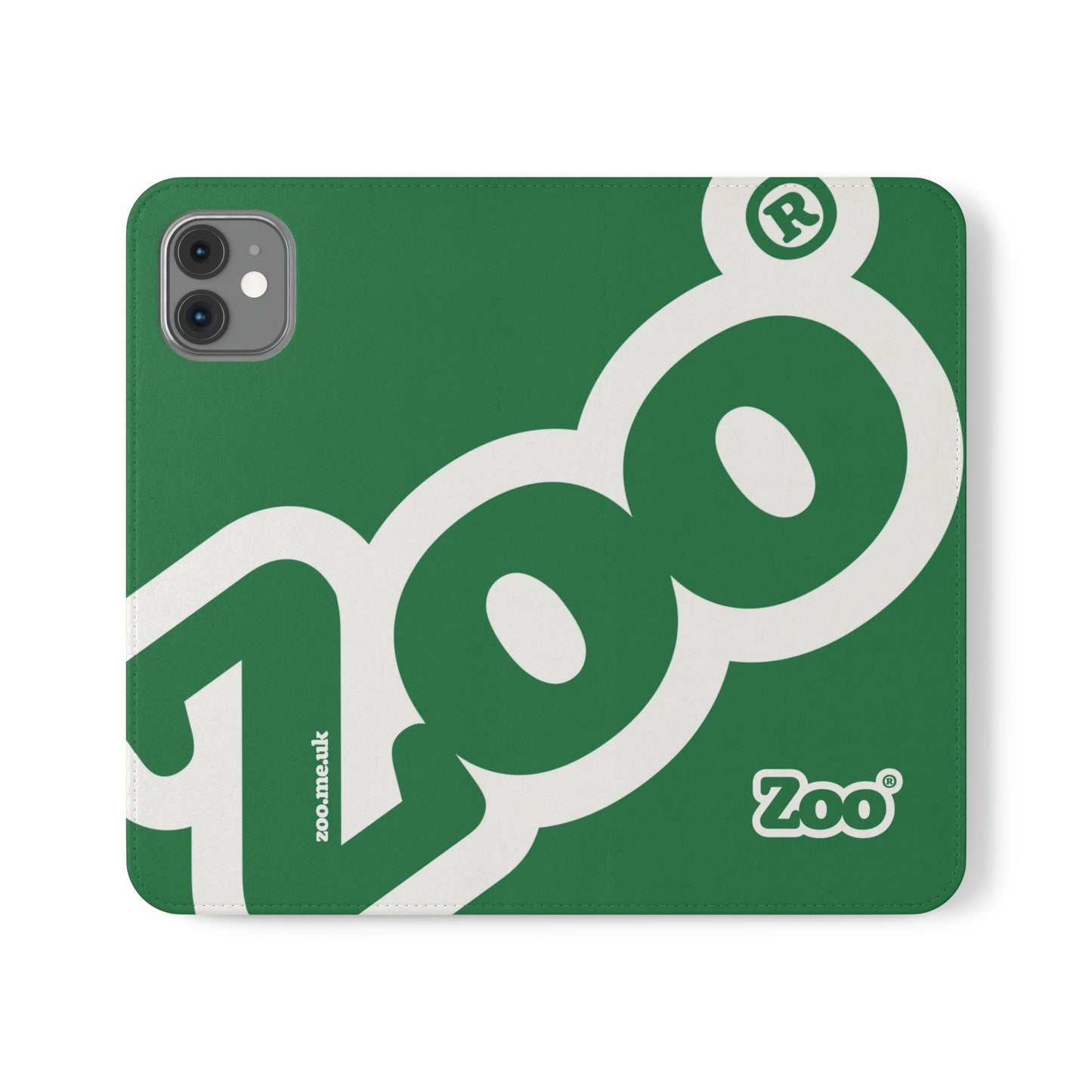 Zoo® Dark Green Flip Case - Phone Wallet with Card Holder