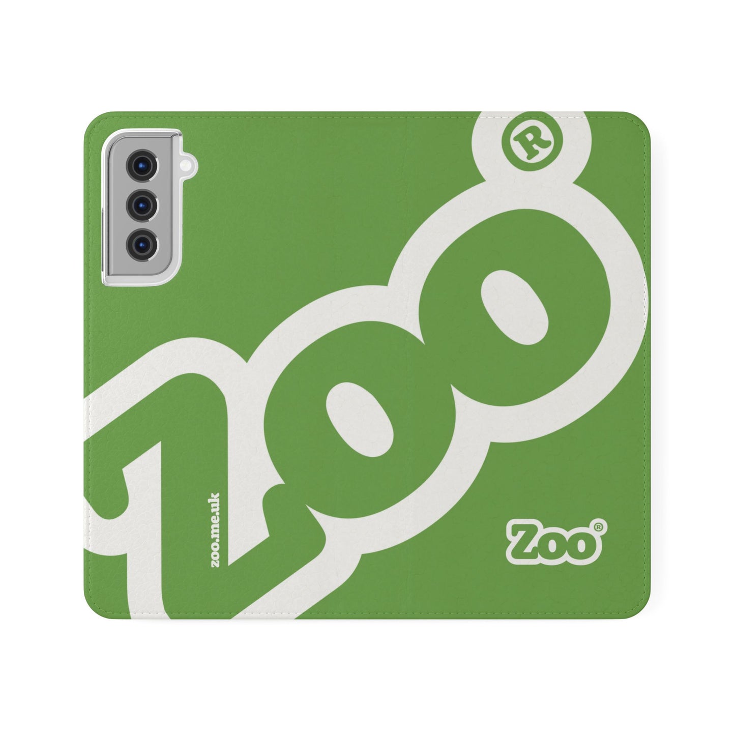 Zoo® Light Green Flip Case - Phone Wallet with Card Holder