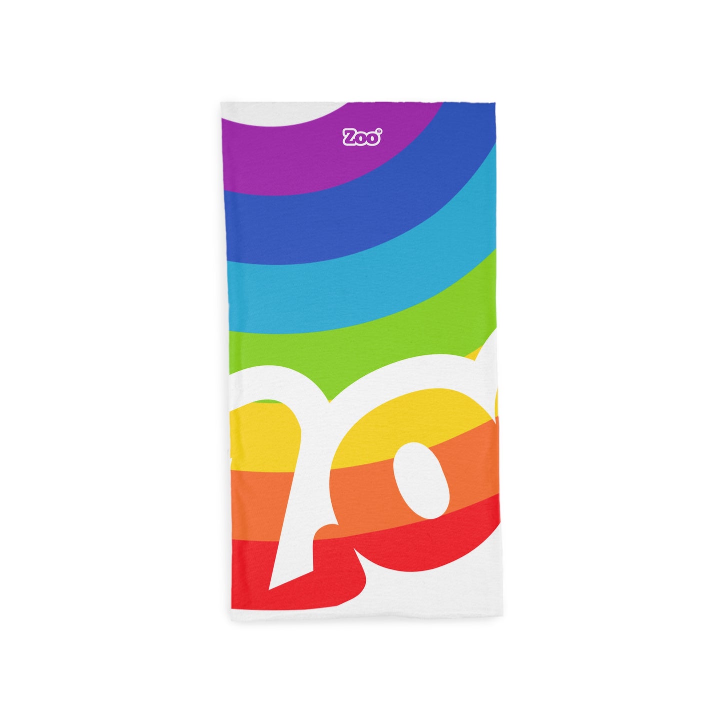 Zoo® Origins. Rainbow on White Tube Scarf